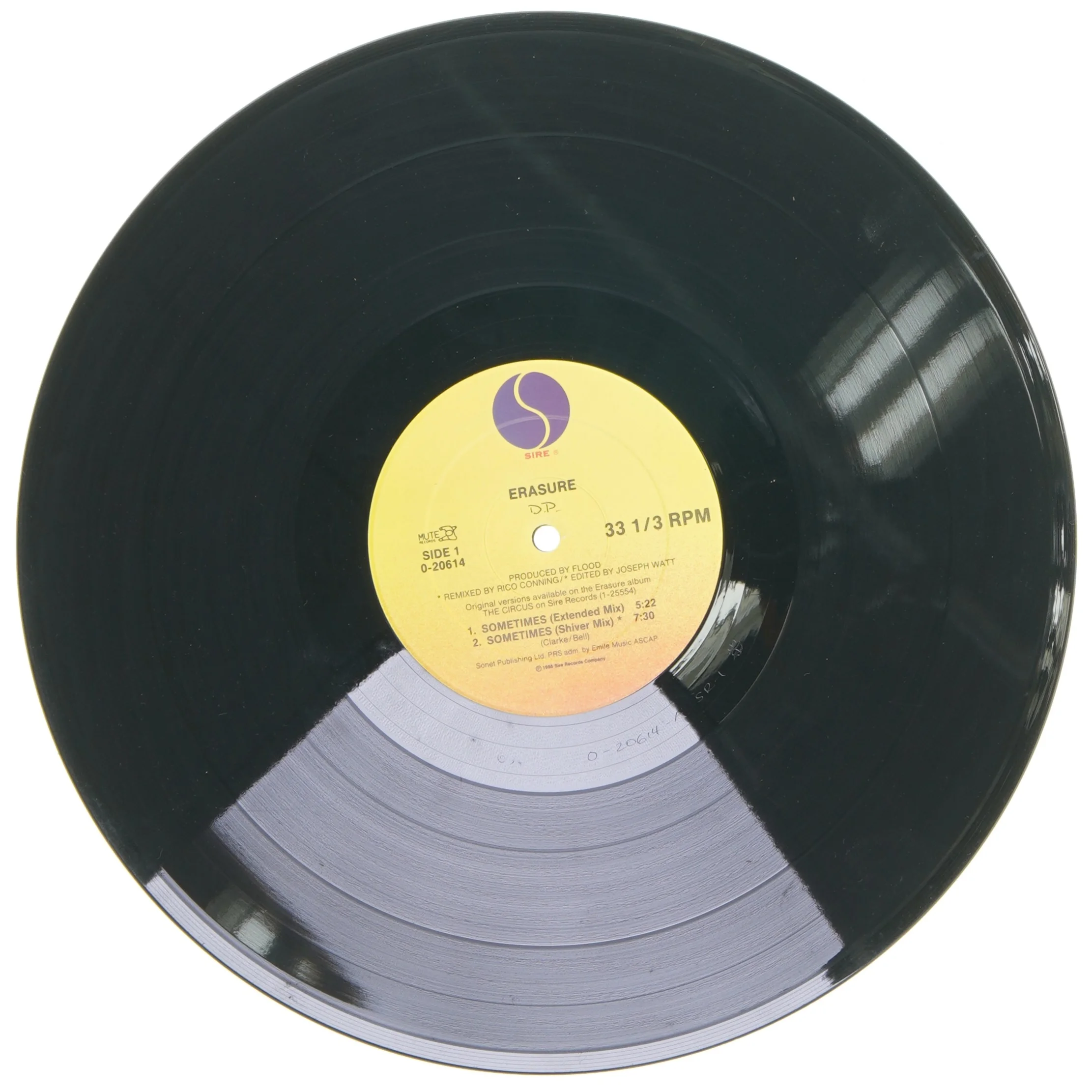 Erasure Sometimes Maxi Single Vinyl