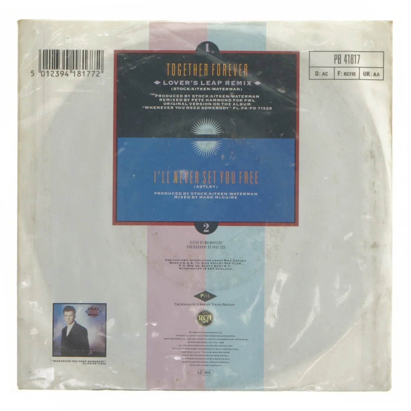 Rick Astley - Together Forever Vinyl fra RCA