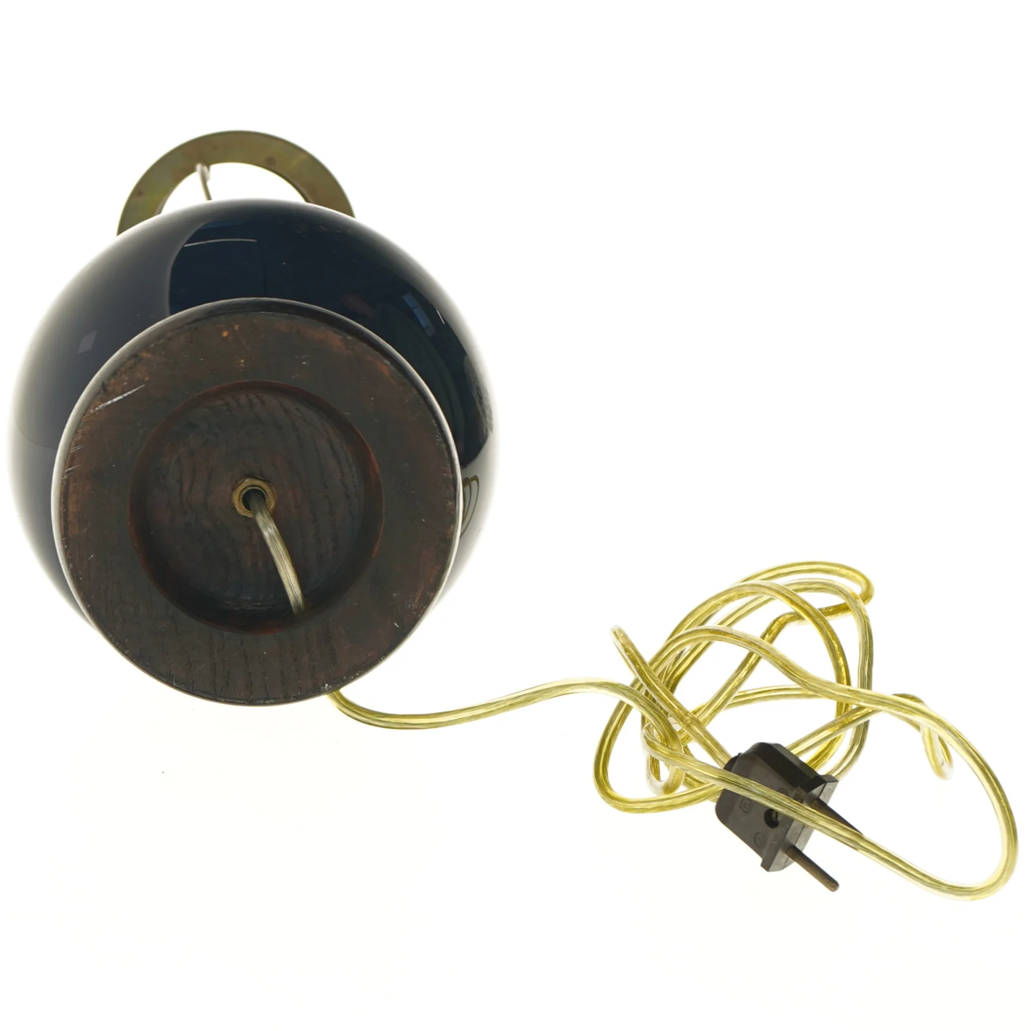 Bordlampe i glas og messing (str. 61 cm)