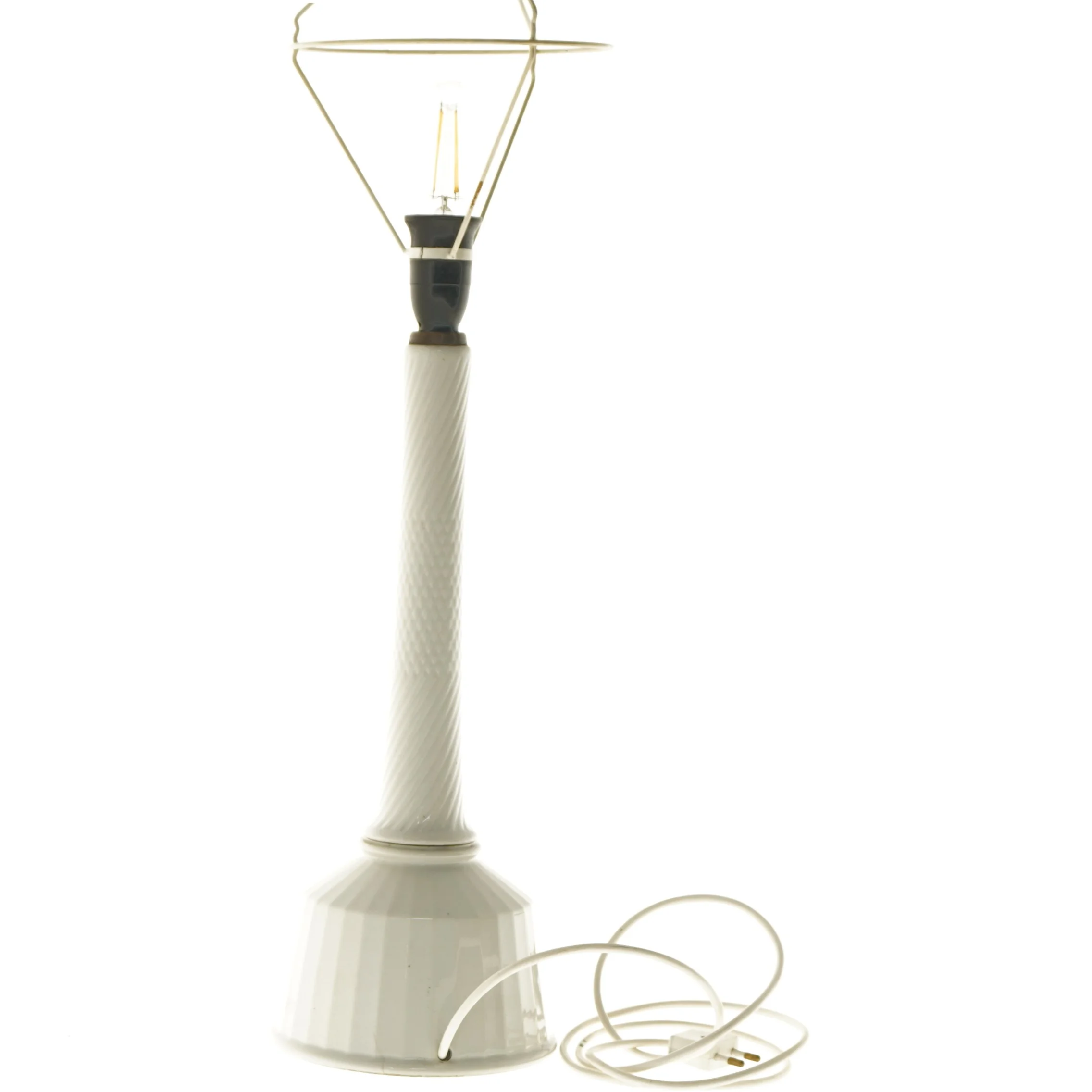 Bordlampe med skærm (str. 63 cm)