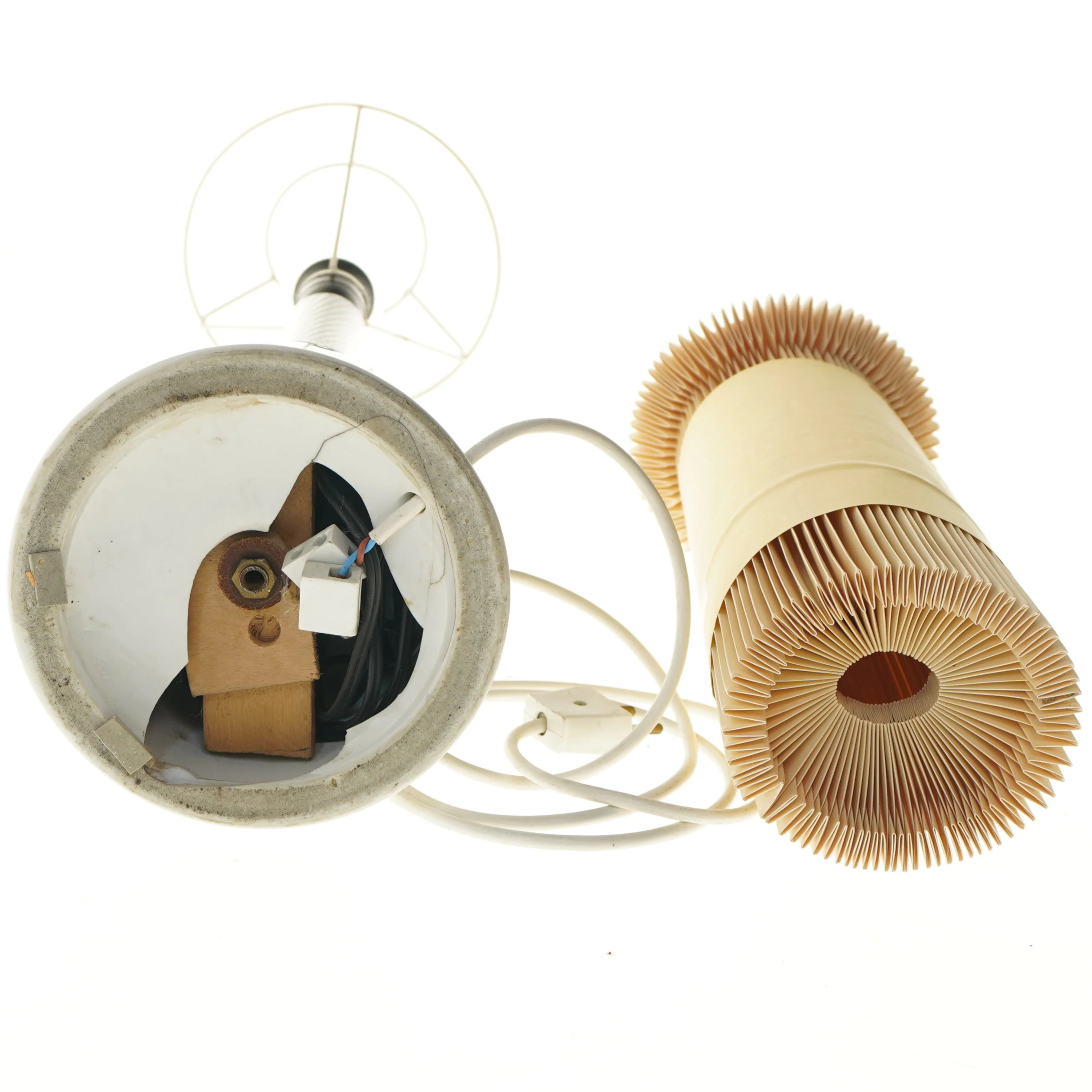 Bordlampe med skærm (str. 63 cm)