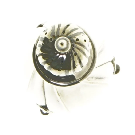 Sølv peberbøsse (str. 12 cm)