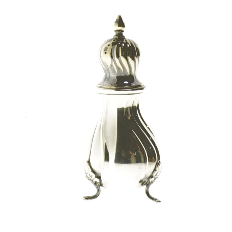 Sølv peberbøsse (str. 12 cm)