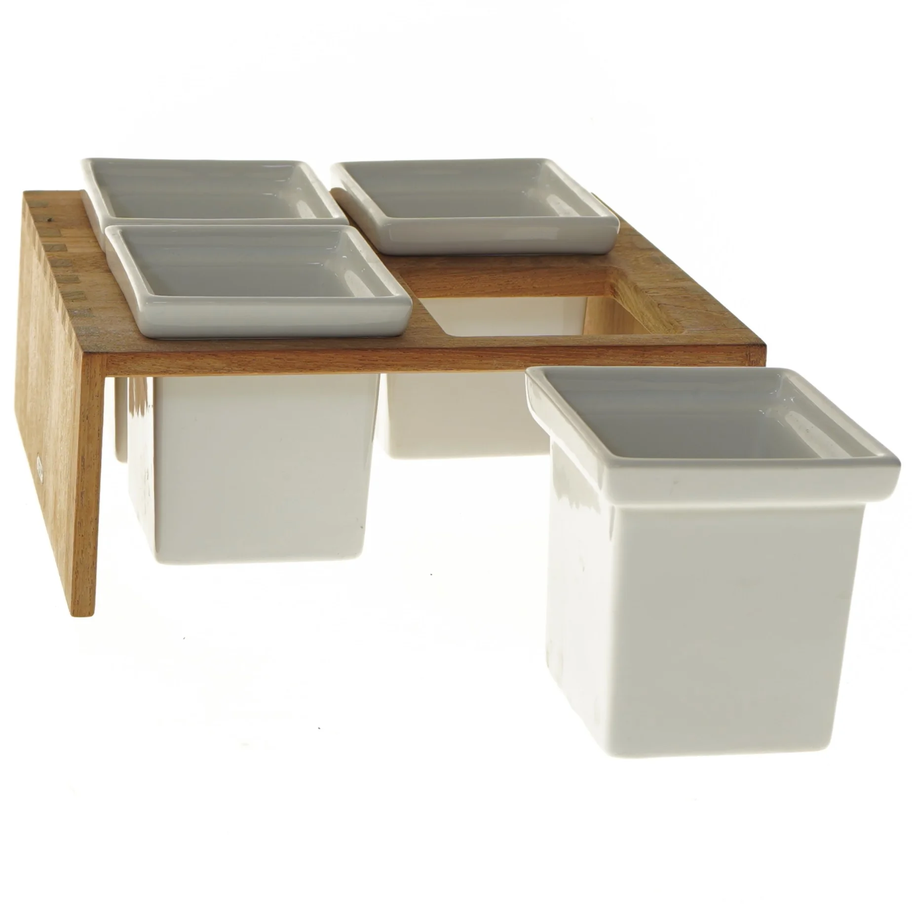 Sæt med dip skåle og stativ fra Trip Trap (str. 24x10 cm)