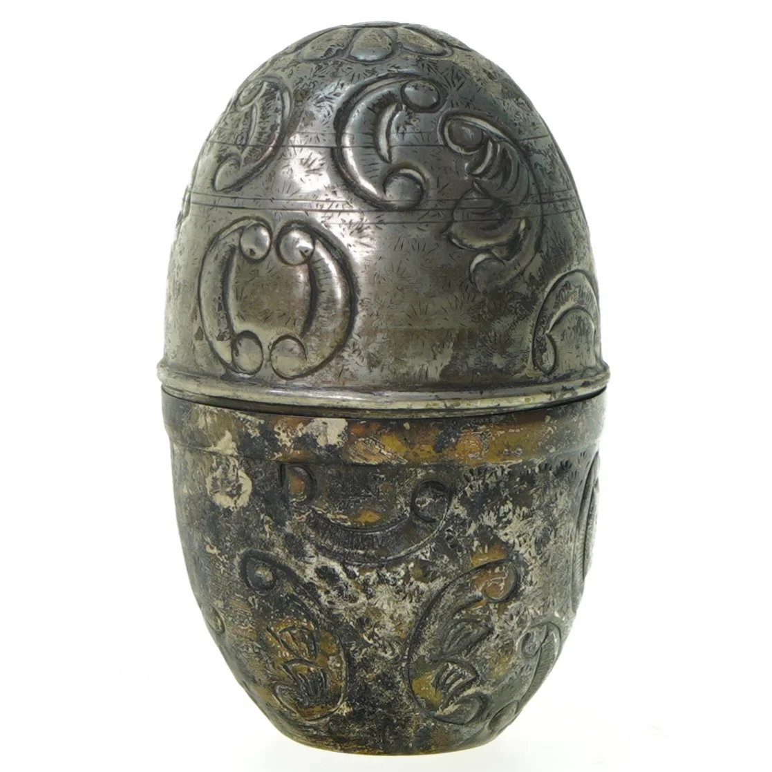 Metal æg (str. 14 x 8 cm)
