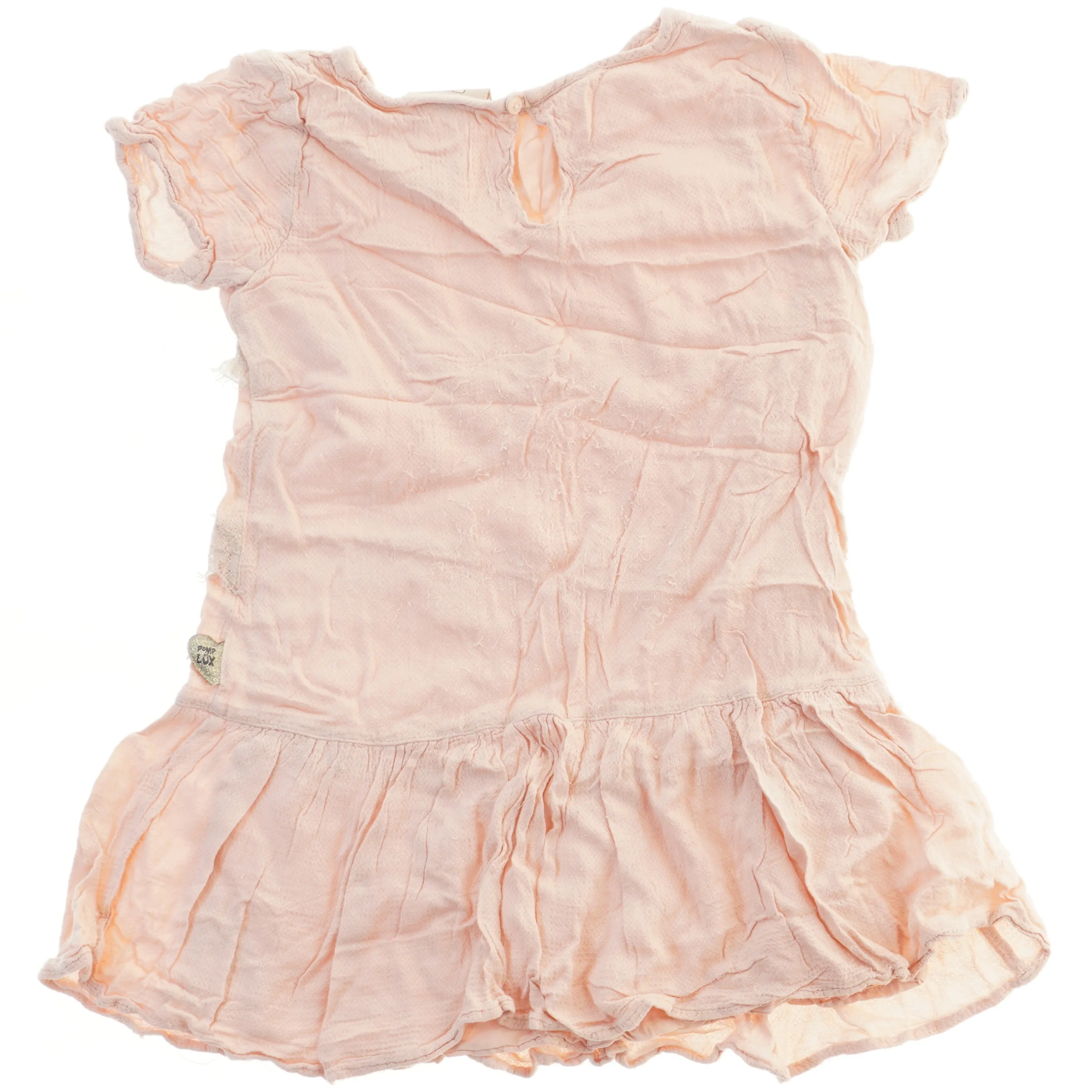 Lyserød kjole med blonde detaljer fra Pomp de Lux (str. 128)