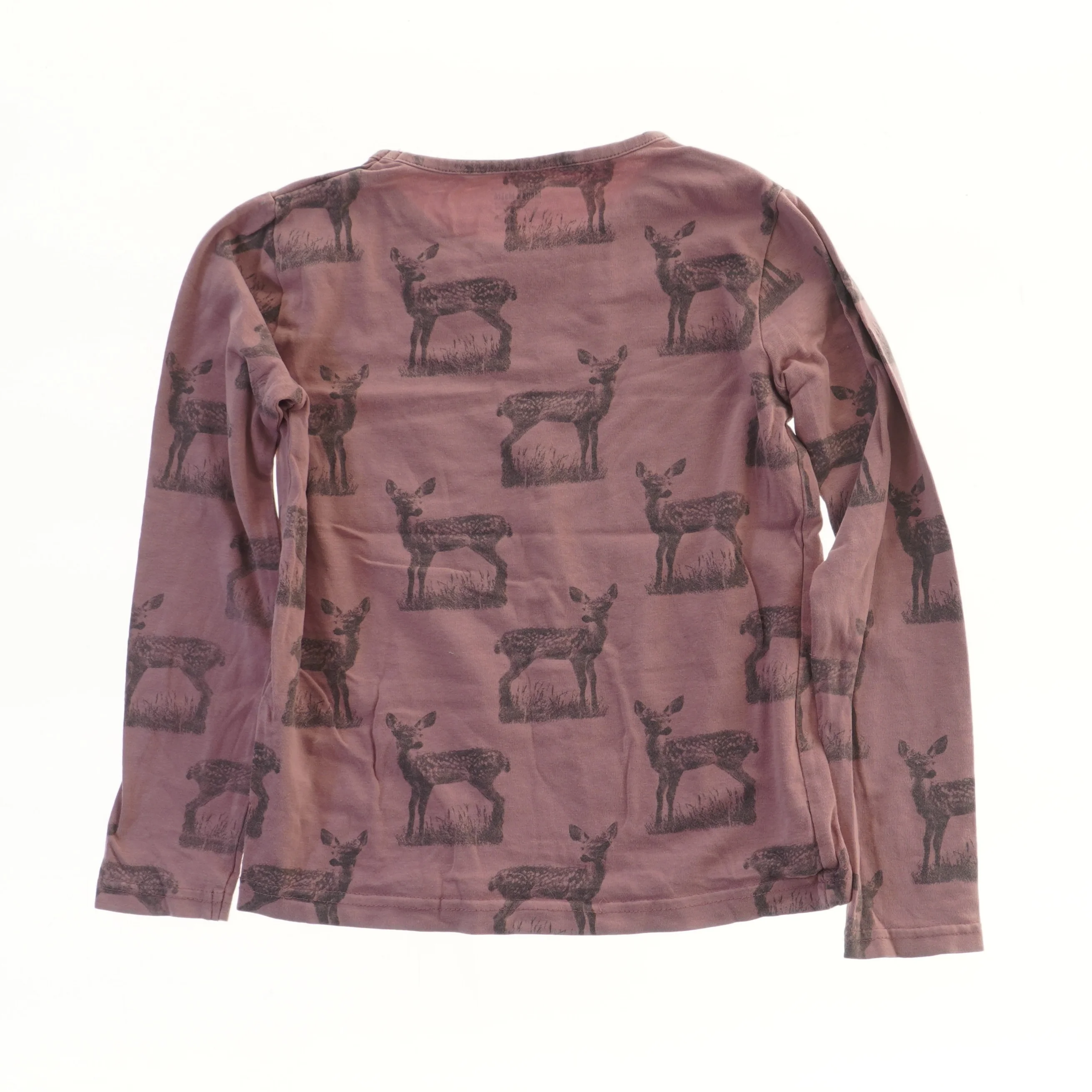 Langærmet bluse med dyremotiv fra VRS (str. 122)