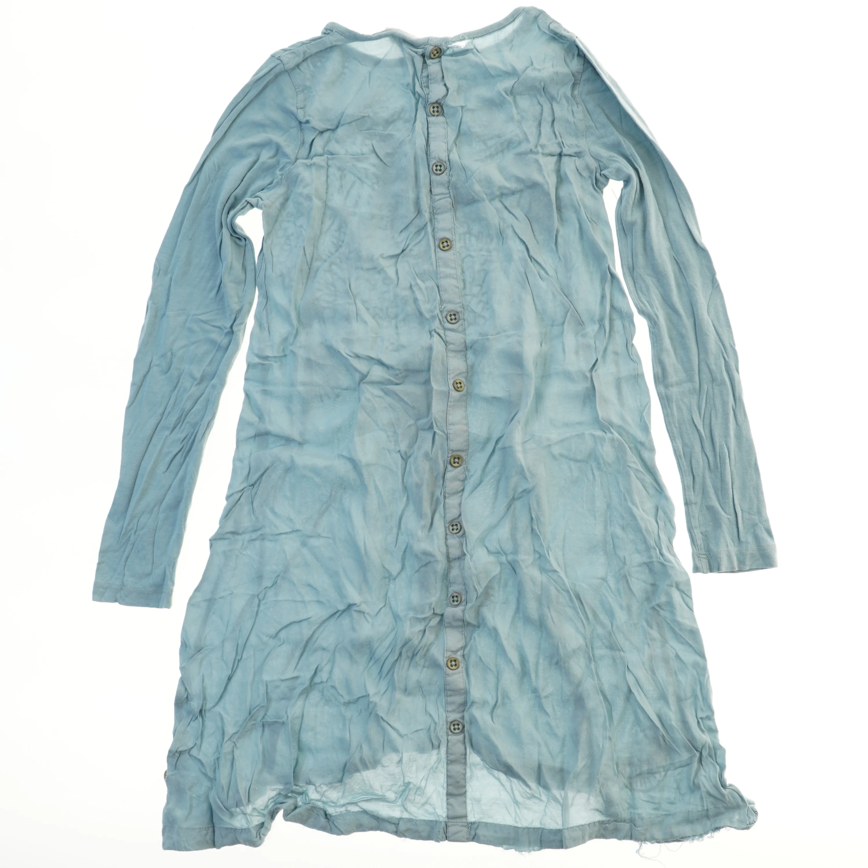 Langærmet kjole med kunstnerisk mønster (str. 134)