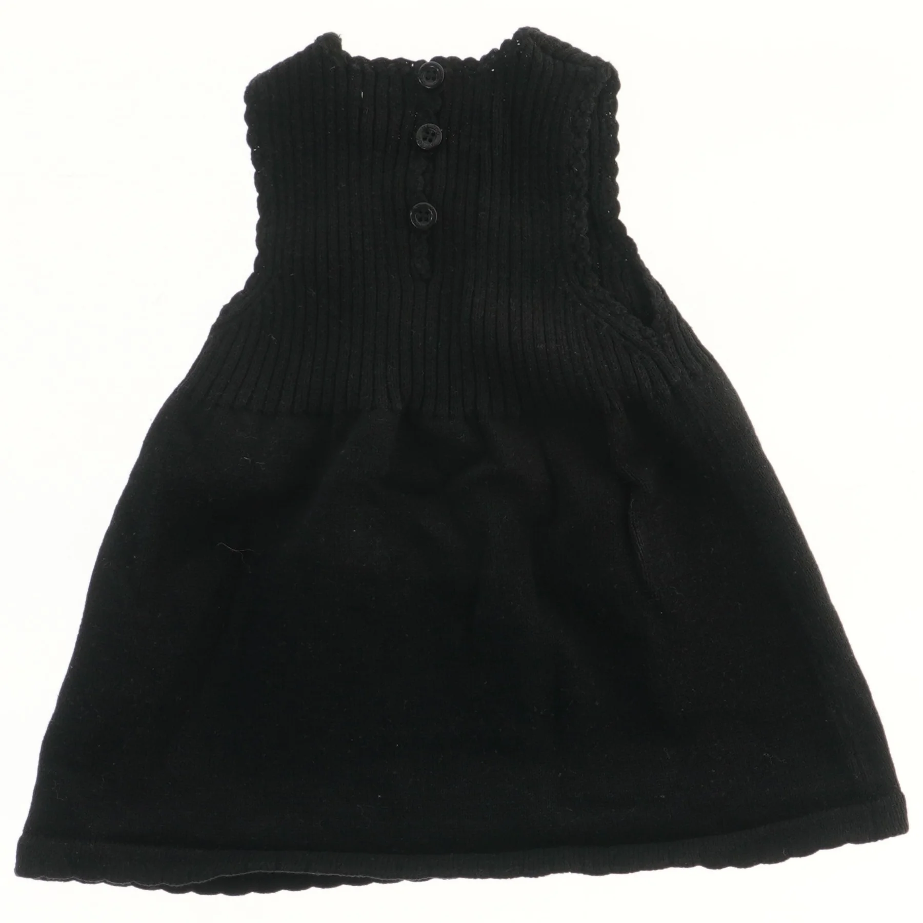 Sort kjole med rosemønster fra Me Too (str. 68)