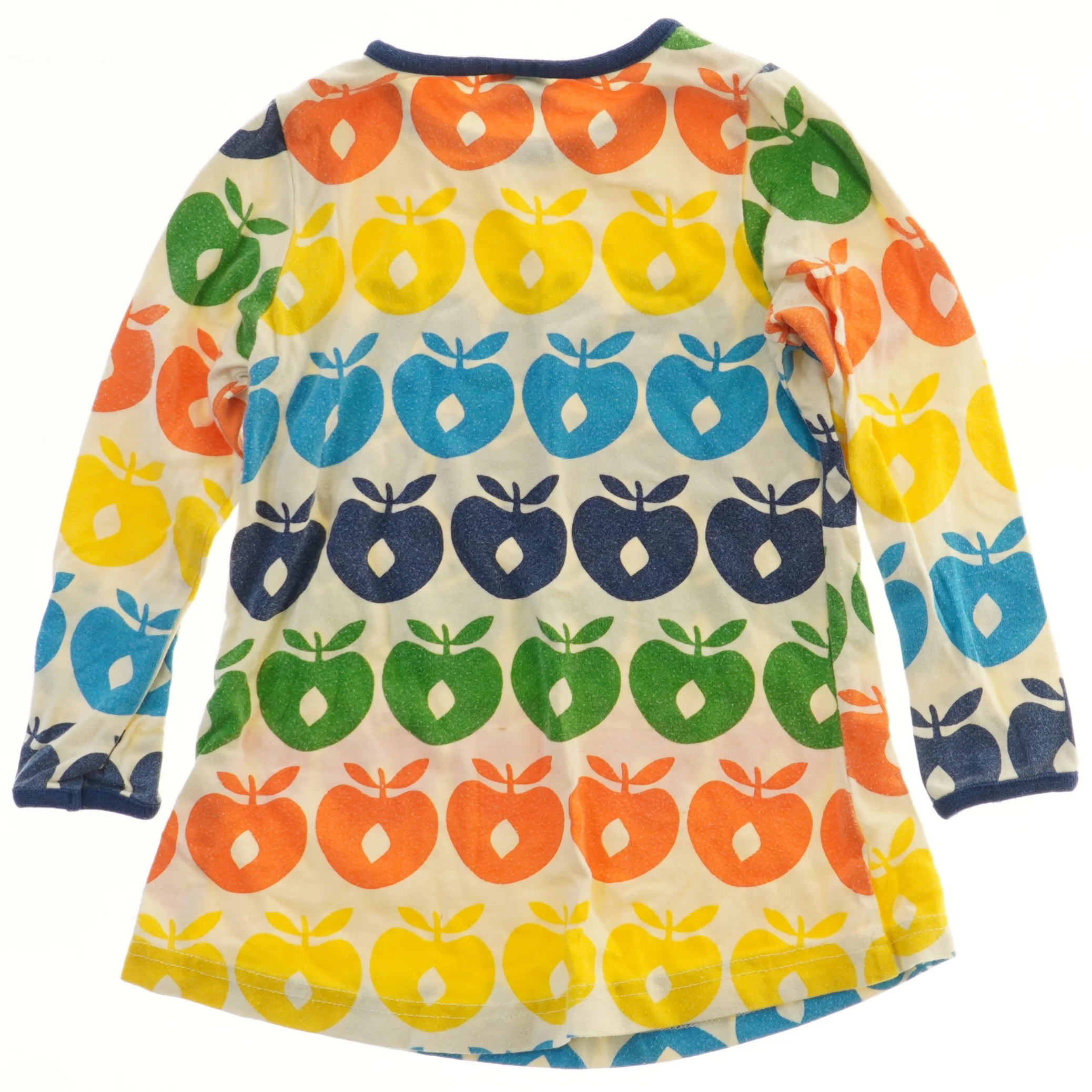 Langærmet bluse med æblemønster fra Småfolk (str. 86)
