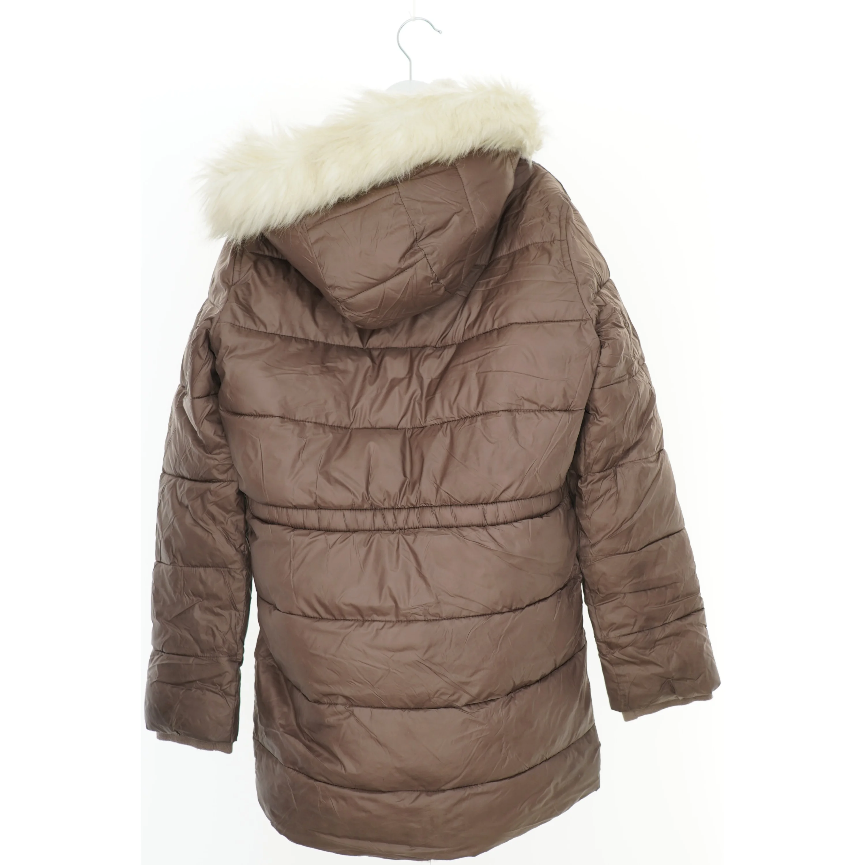Vinterjakke med hætte og pelsdetaljer fra Abercrombie (str. 170)