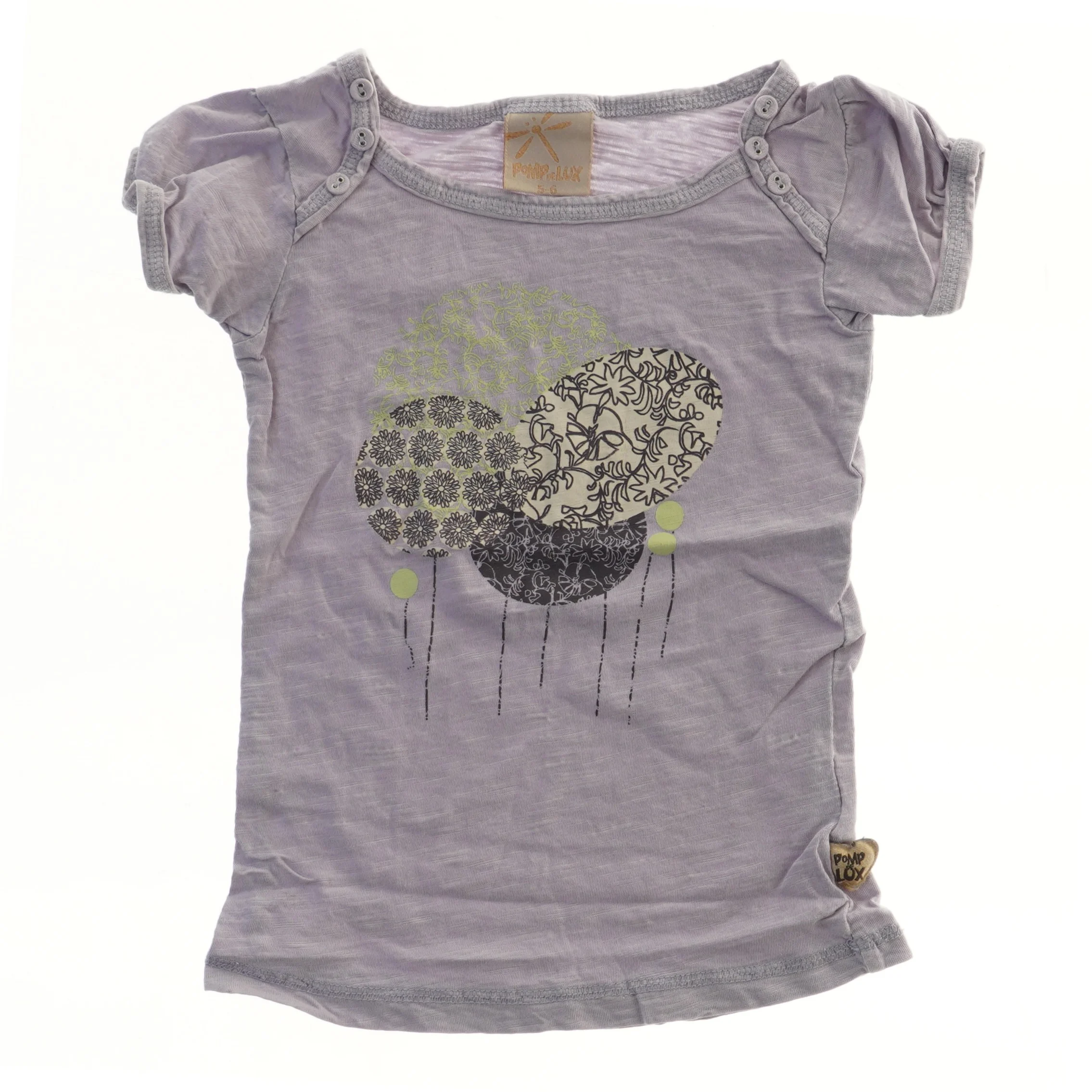 Kortærmet t-shirt med mønster fra Pomp de Lux (str. 110)