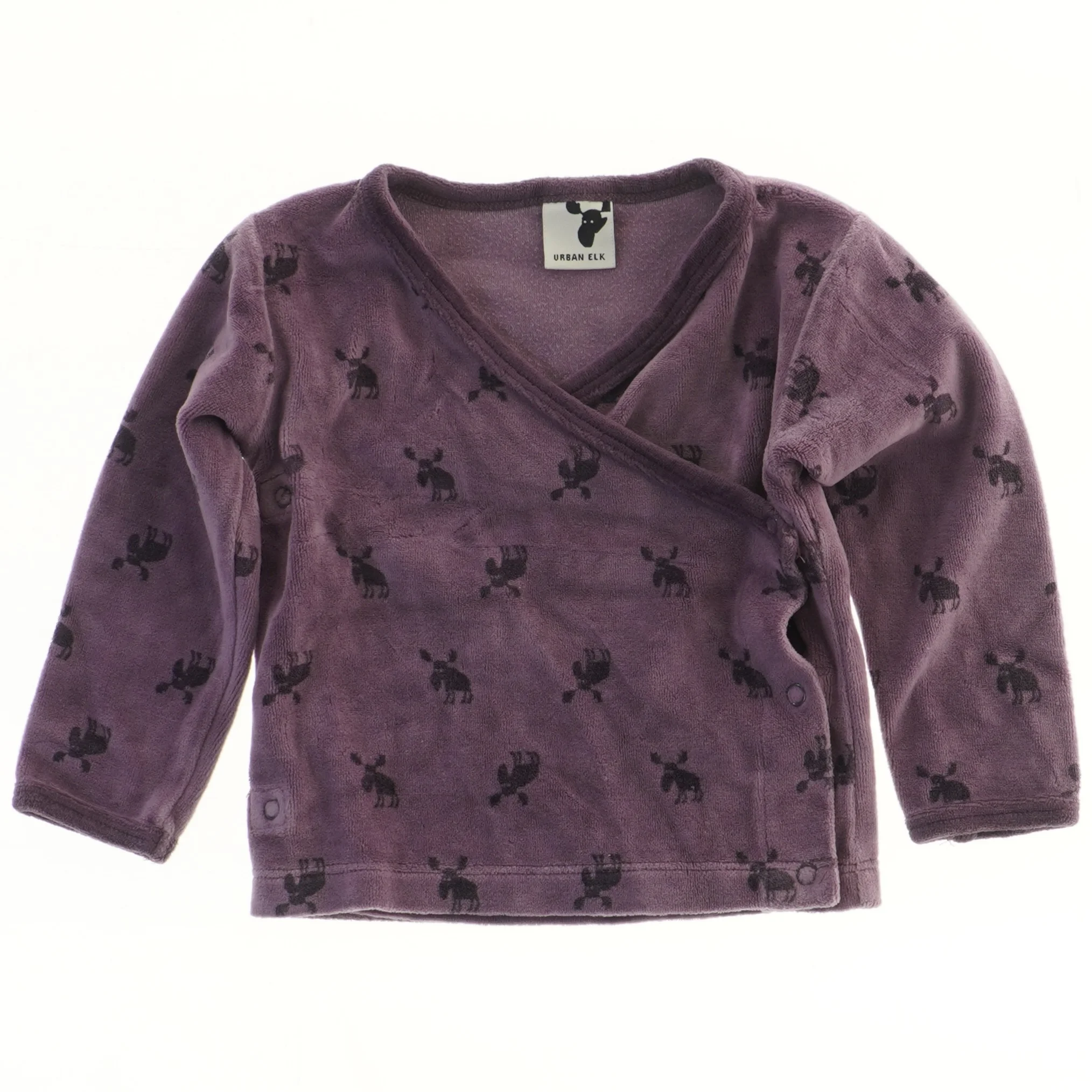 Børnebluse med elgmønster fra Urban Elk (str. 80)