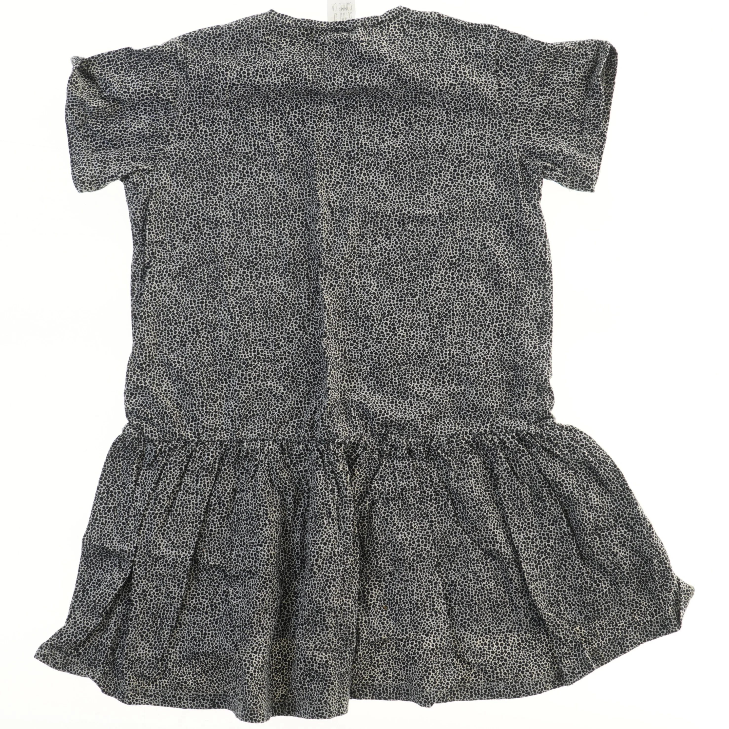 Kortærmet kjole med mønster (str. 122)