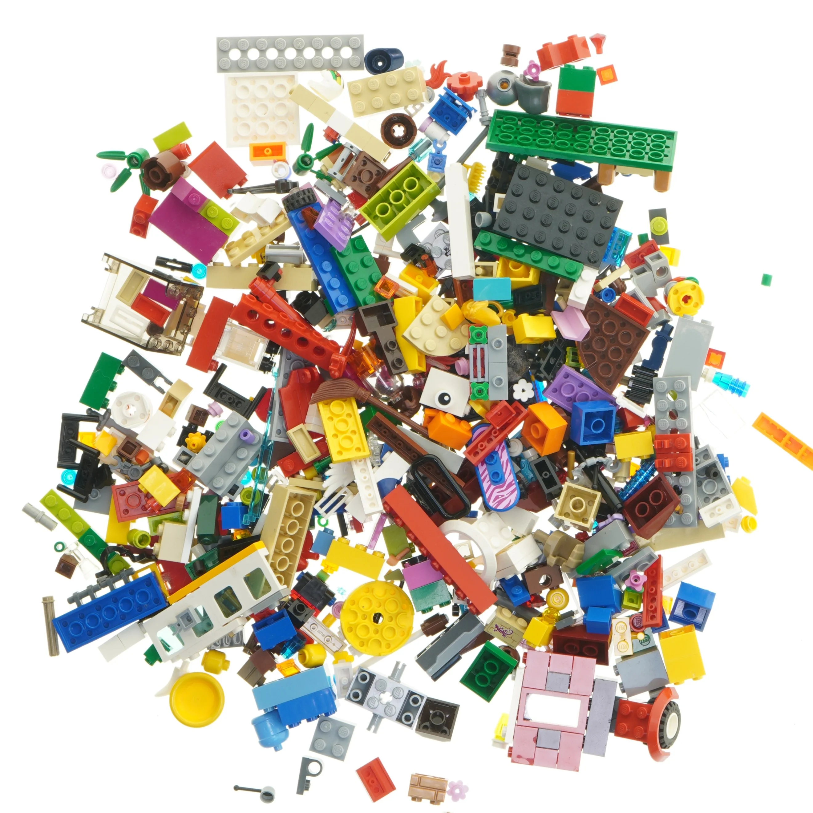 Blandet LEGO klodser, 0,41 kg fra Lego (str.  0,41 kg cm)