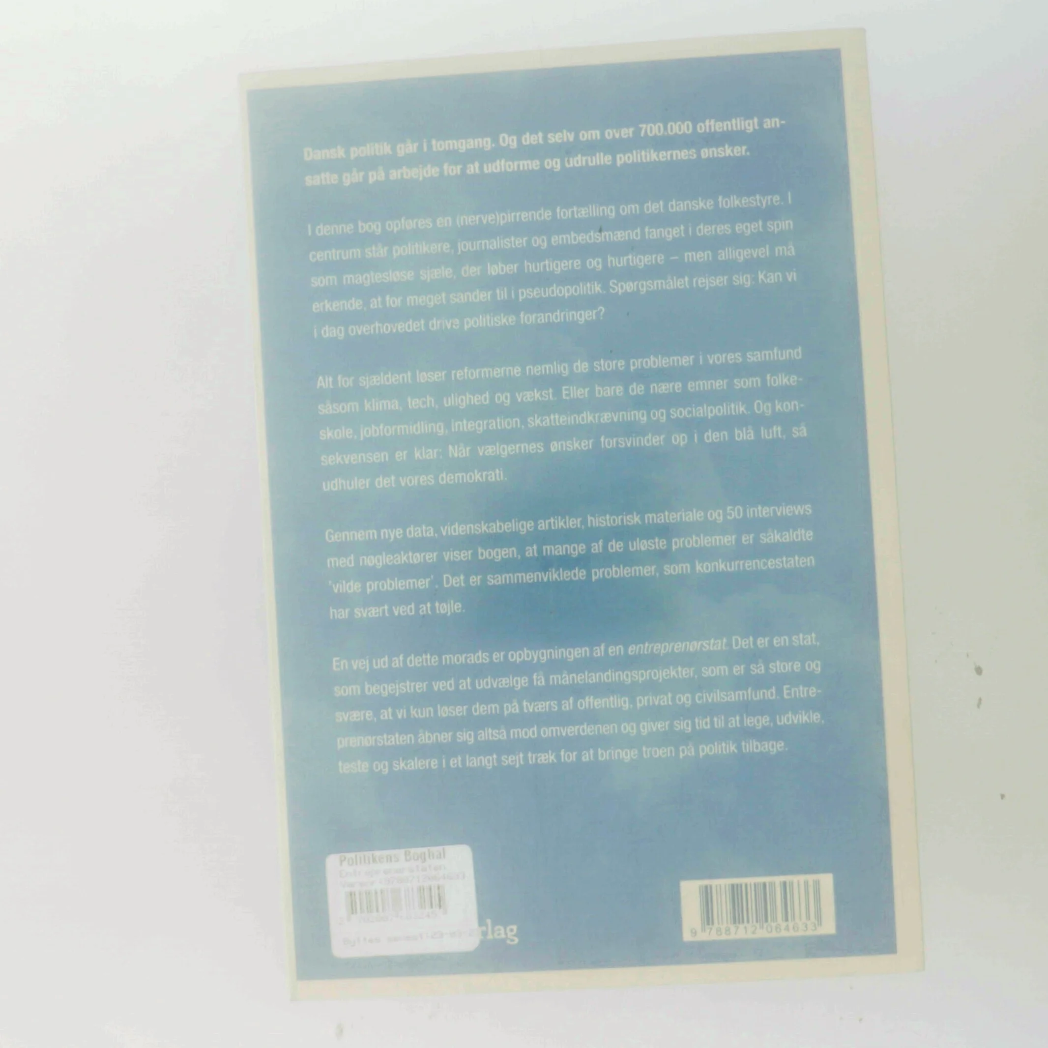 Entreprenørstaten af Sigge Winther Nielsen (Bog)