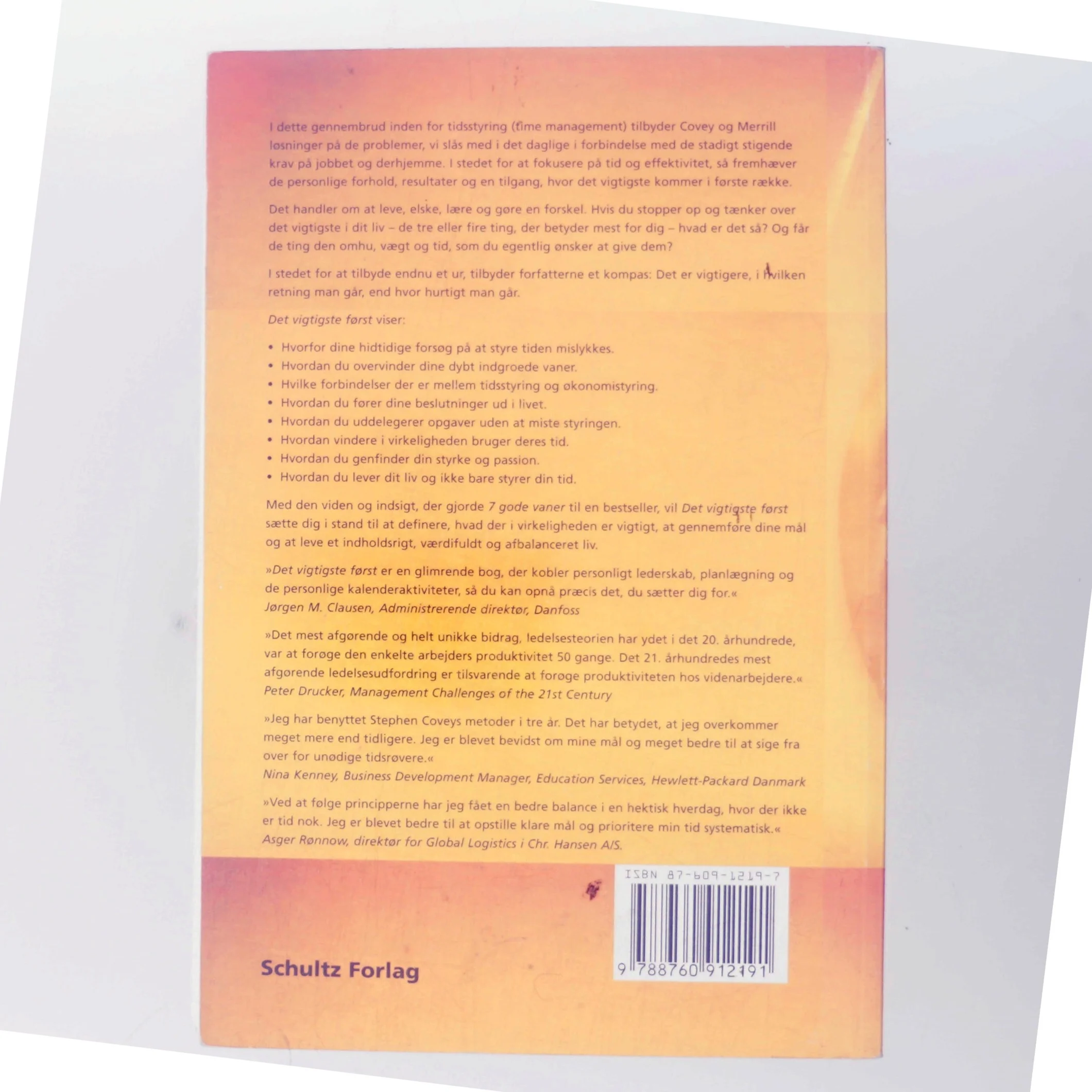 Det vigtigste først (Bog)