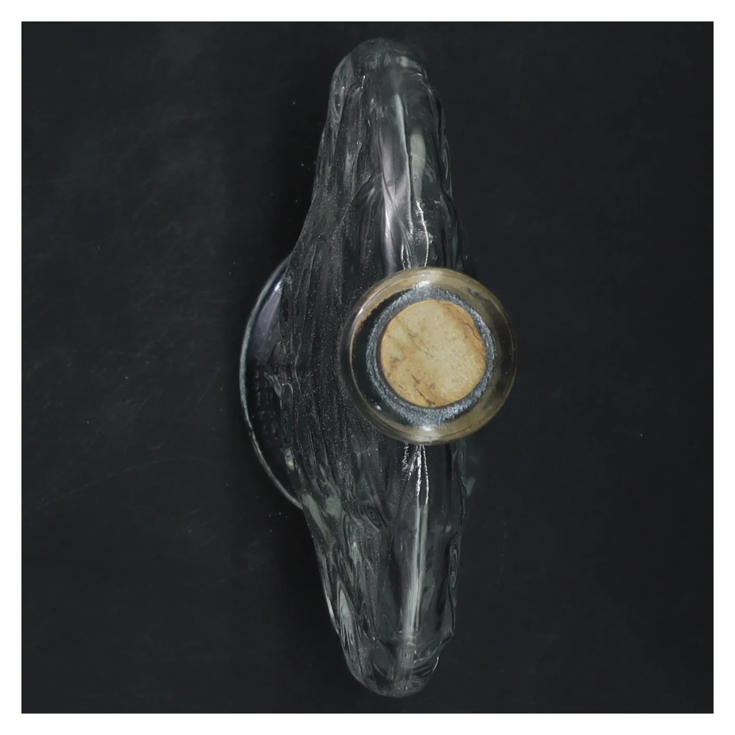 Glasflaske med solmotiv (str. 19x14 cm)