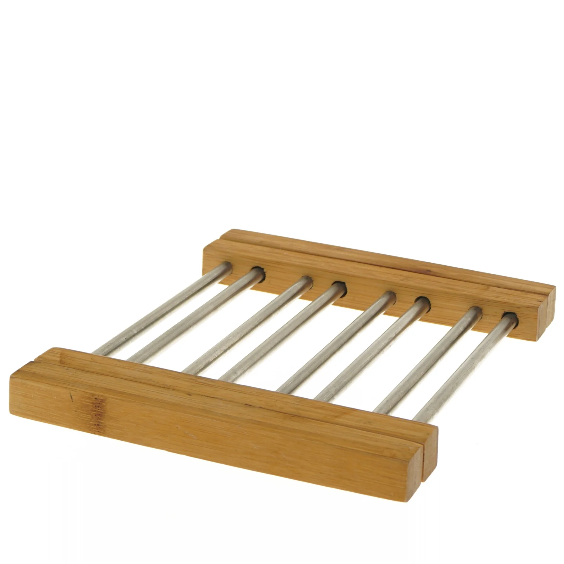 Bordskåner i bambus og metal (str. 24-40 cm)