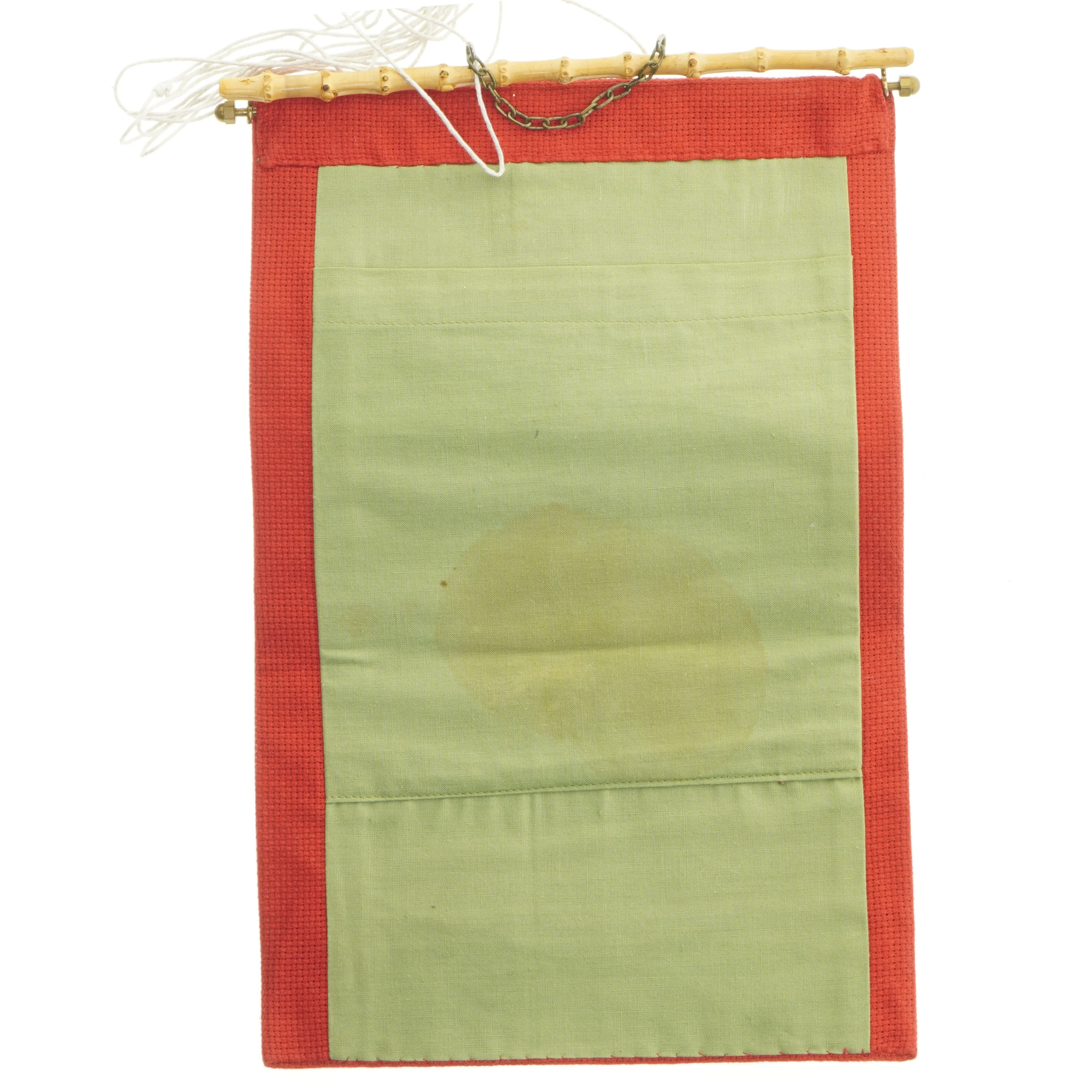 Broderet julepost ophæng (str. 38x24 cm)