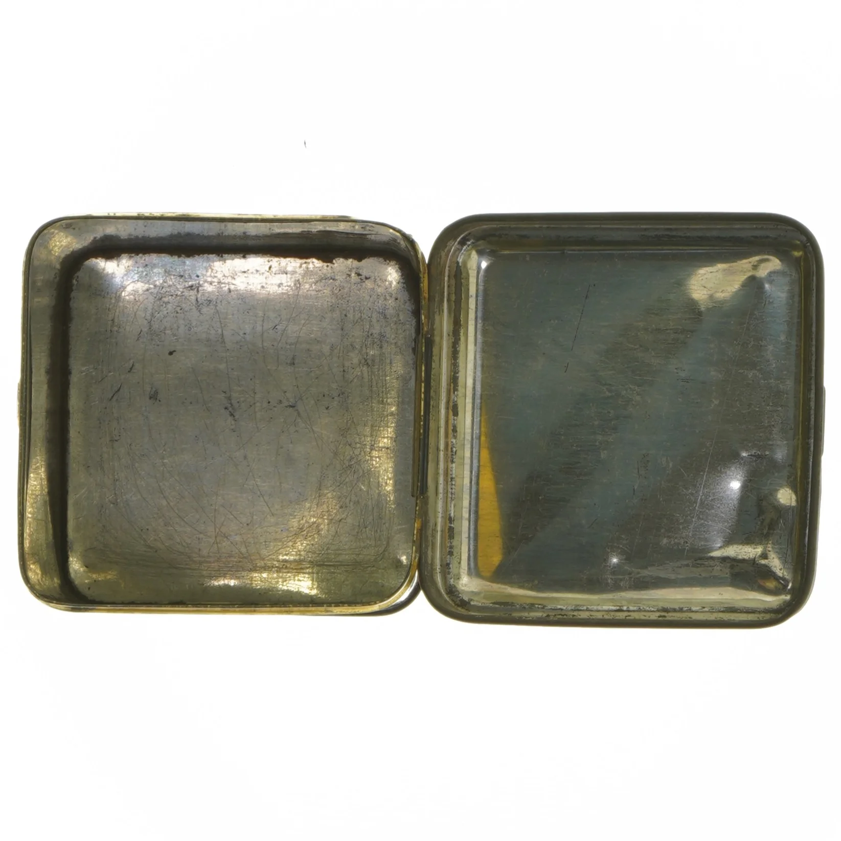 Dekorativ metaldåse med japansk motiv (str. 12x9x9 cm)