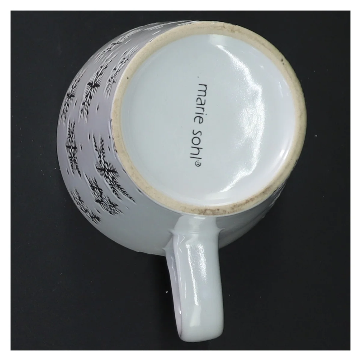 Krus med snefnug fra Marie Sohl (str. 11 cm. 2 styk)