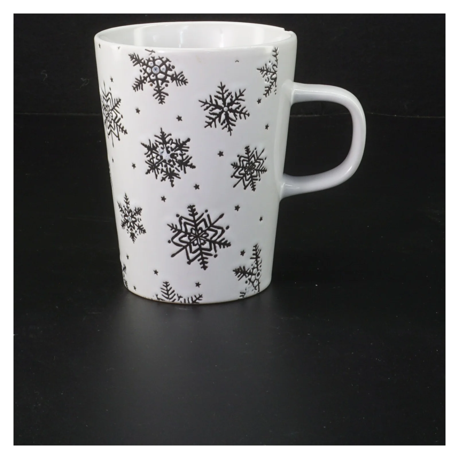 Krus med snefnug fra Marie Sohl (str. 11 cm. 2 styk)