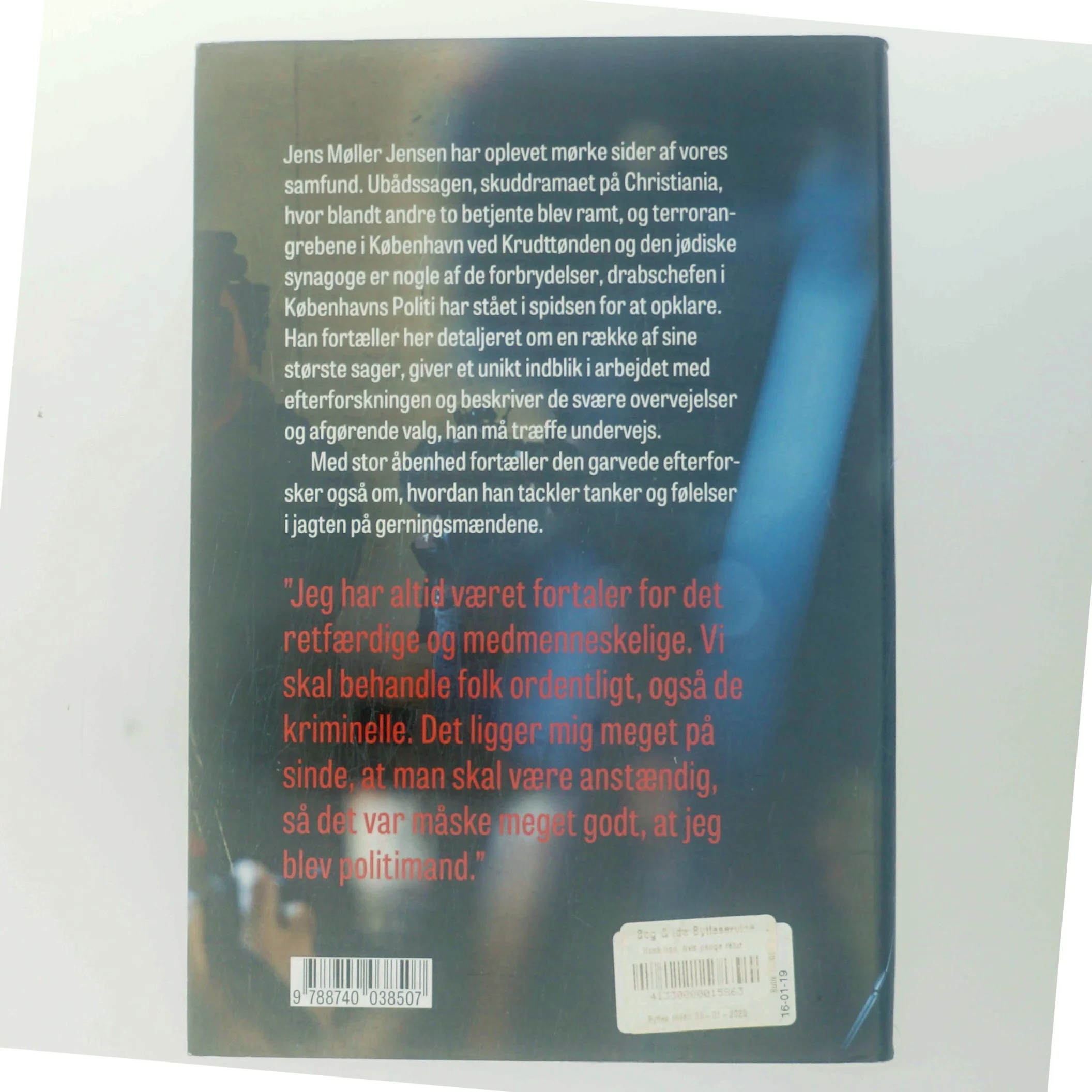 Opklaret : drabschefens erindringer af Jens Møller Jensen (Bog)