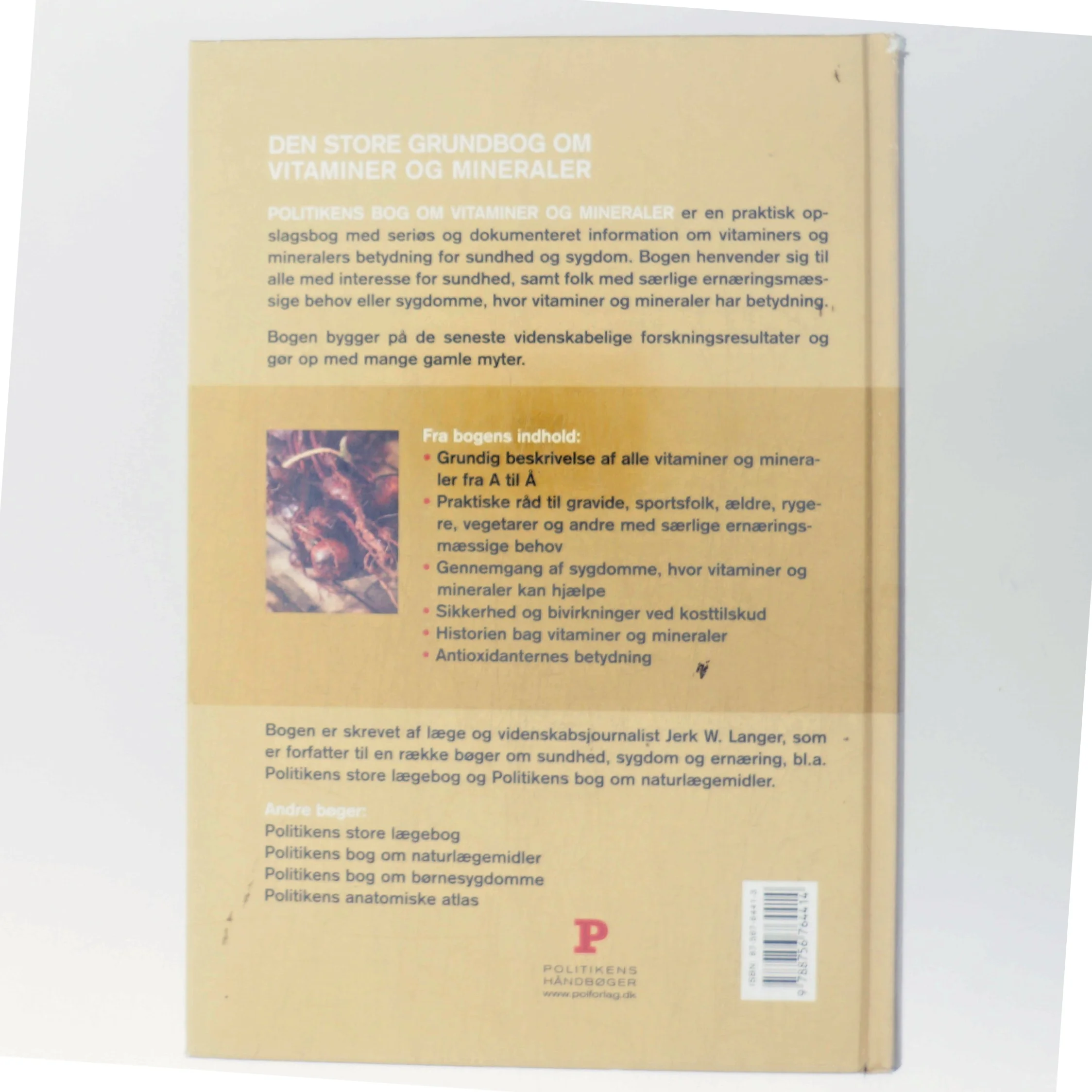 Politikens bog om vitaminer og mineraler af Jerk W. Langer (Bog)