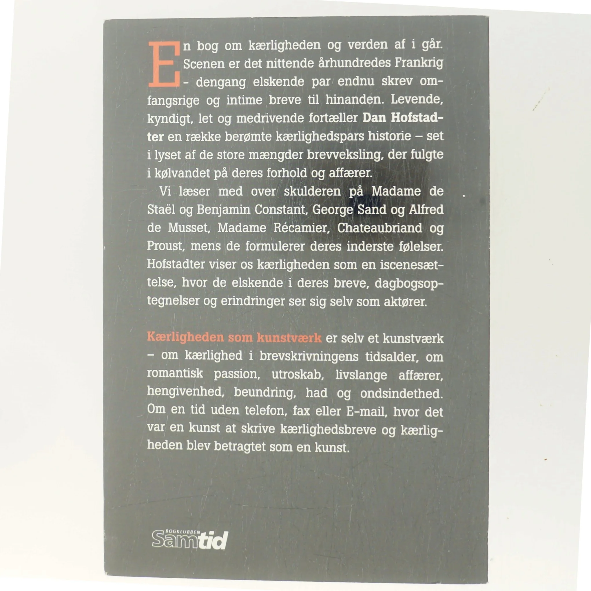 Kærligheden som kunstværk af Dan Hofstadter (Bog)