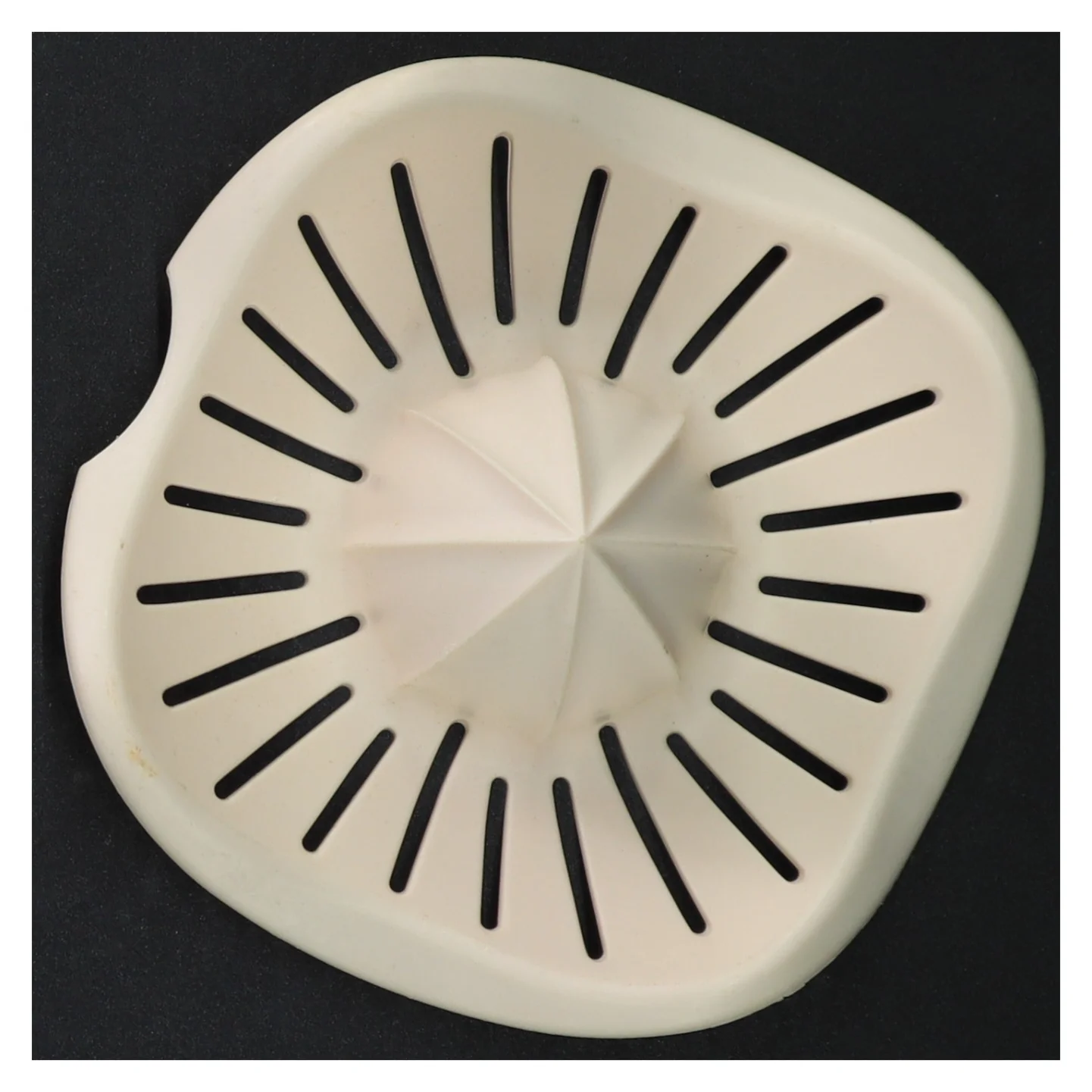 Hvid citruspresser (str. 13 x 13 cm)