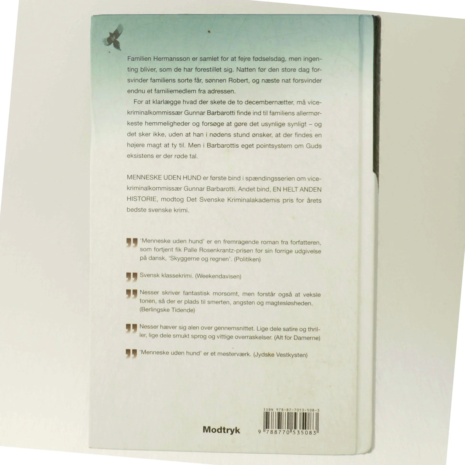 Menneske uden hund af Håkan Nesser fra Modtryk