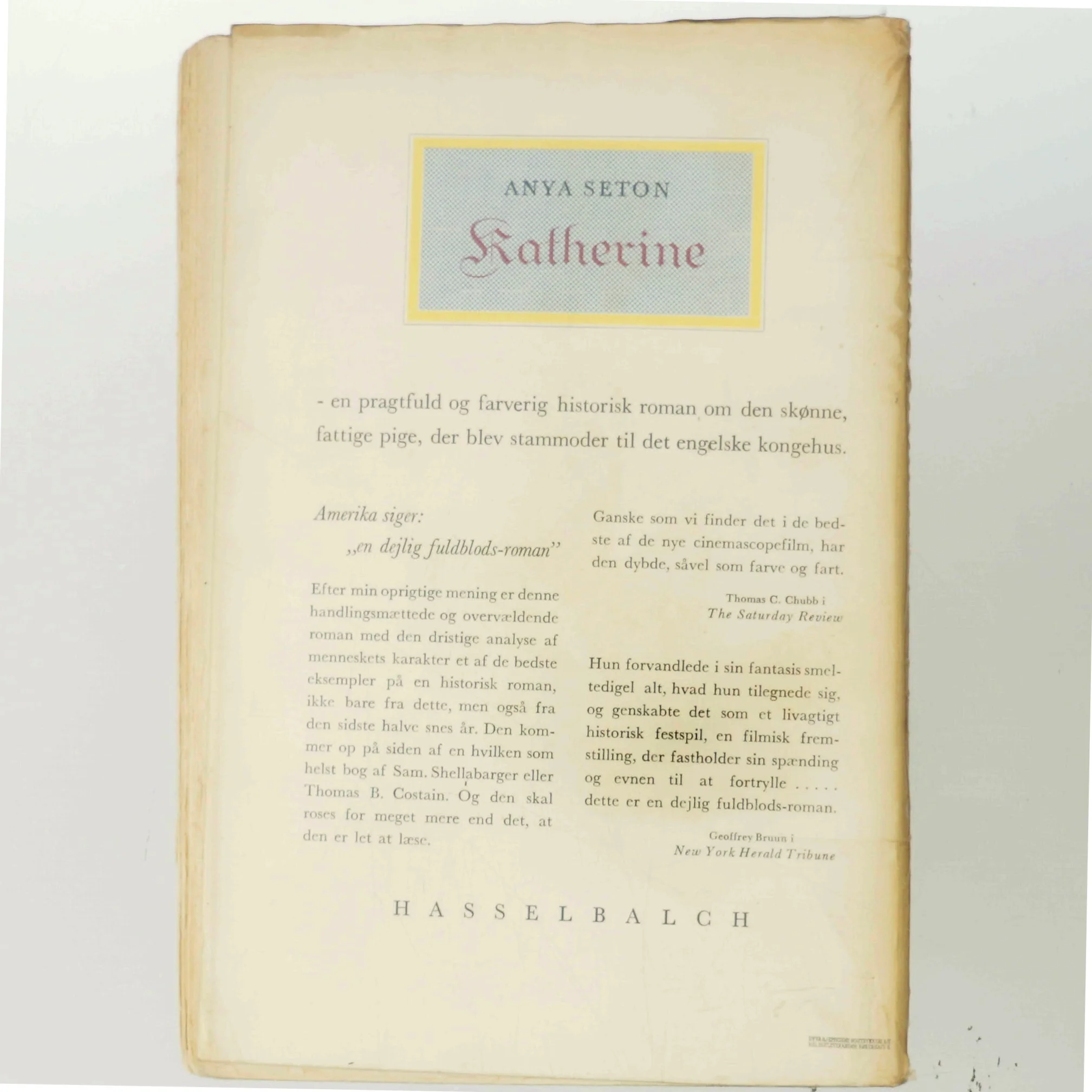 Katherine af Anya Seton (Bog)