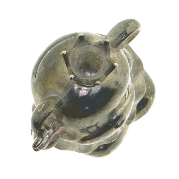 Vintage sparegris, bjørn med krone (str. 14,5 cm)