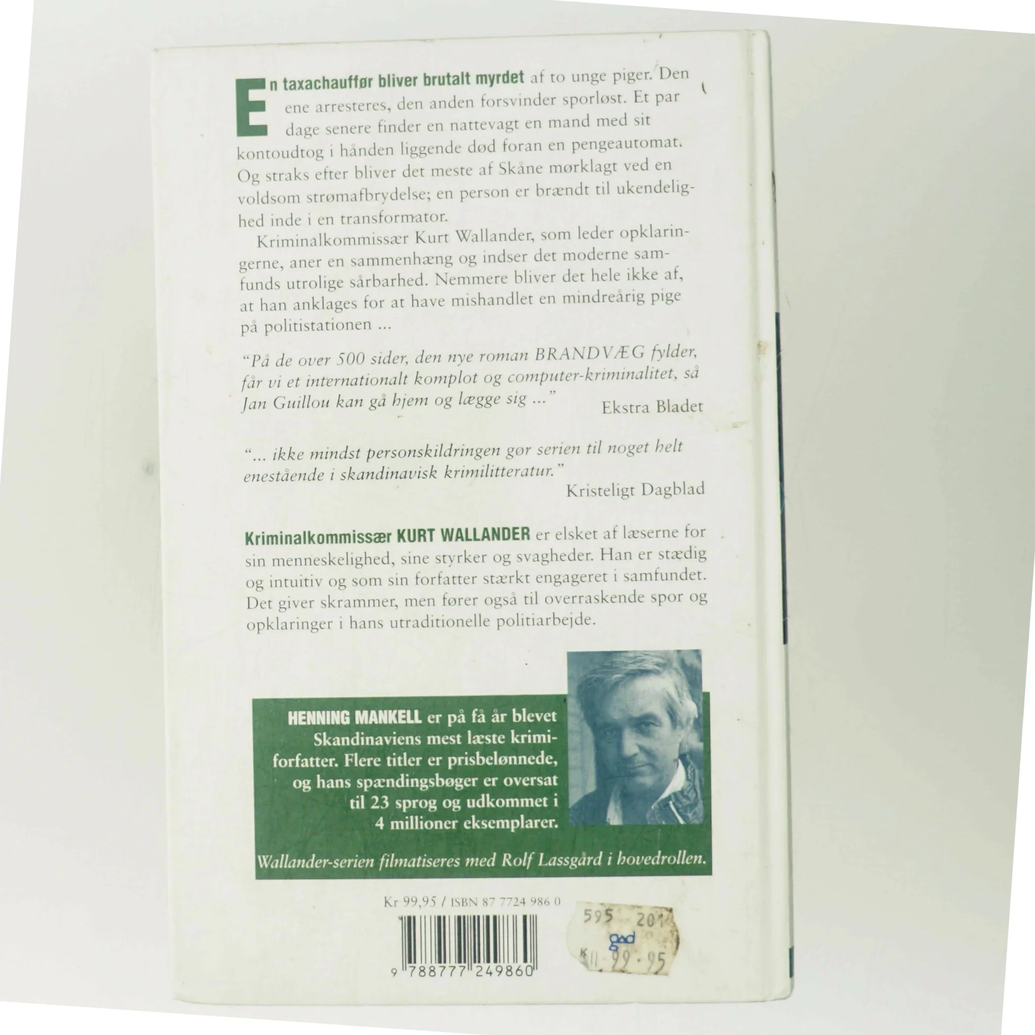 Brandvæg af Henning Mankell (Bog)