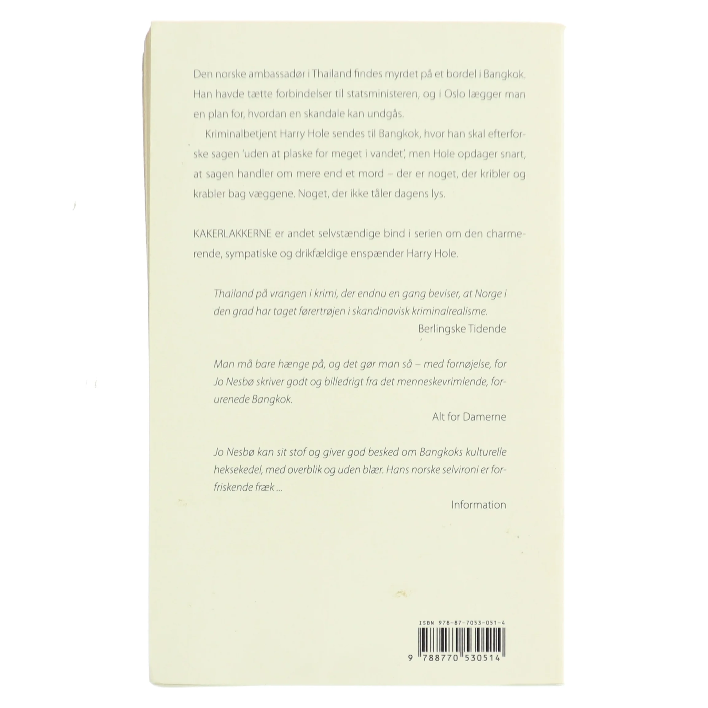 Kakerlakkerne af Jo Nesbø (Bog)