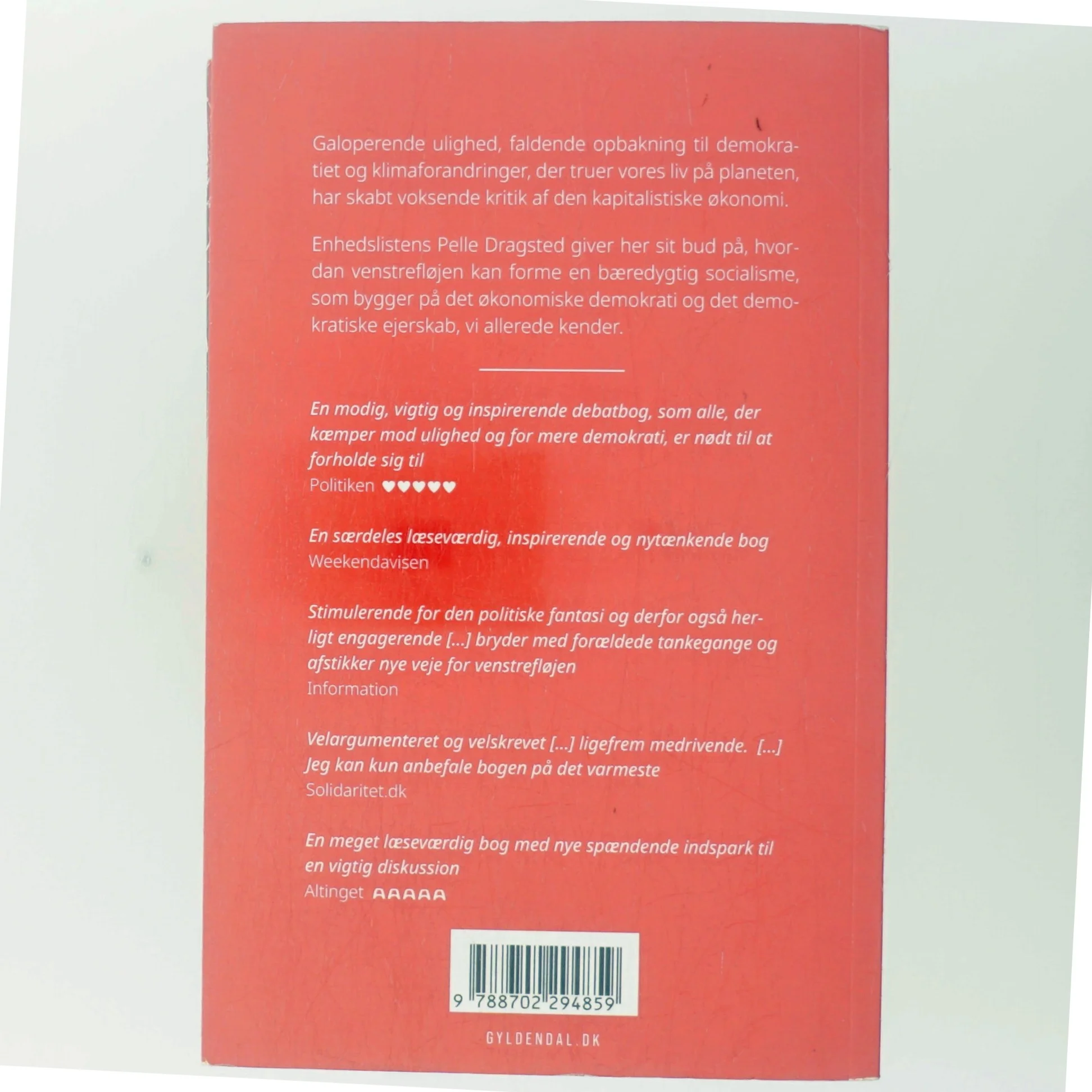 Nordisk socialisme : på vej mod en demokratisk økonomi af Pelle Dragsted (Bog)