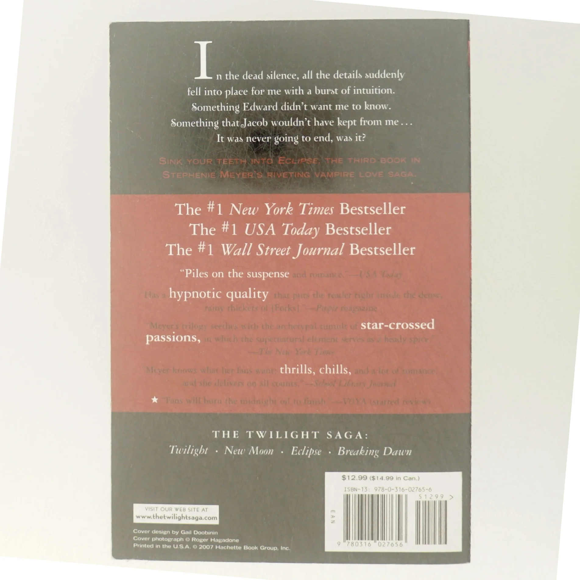 Eclipse paperback roman fra Little, Brown and Company