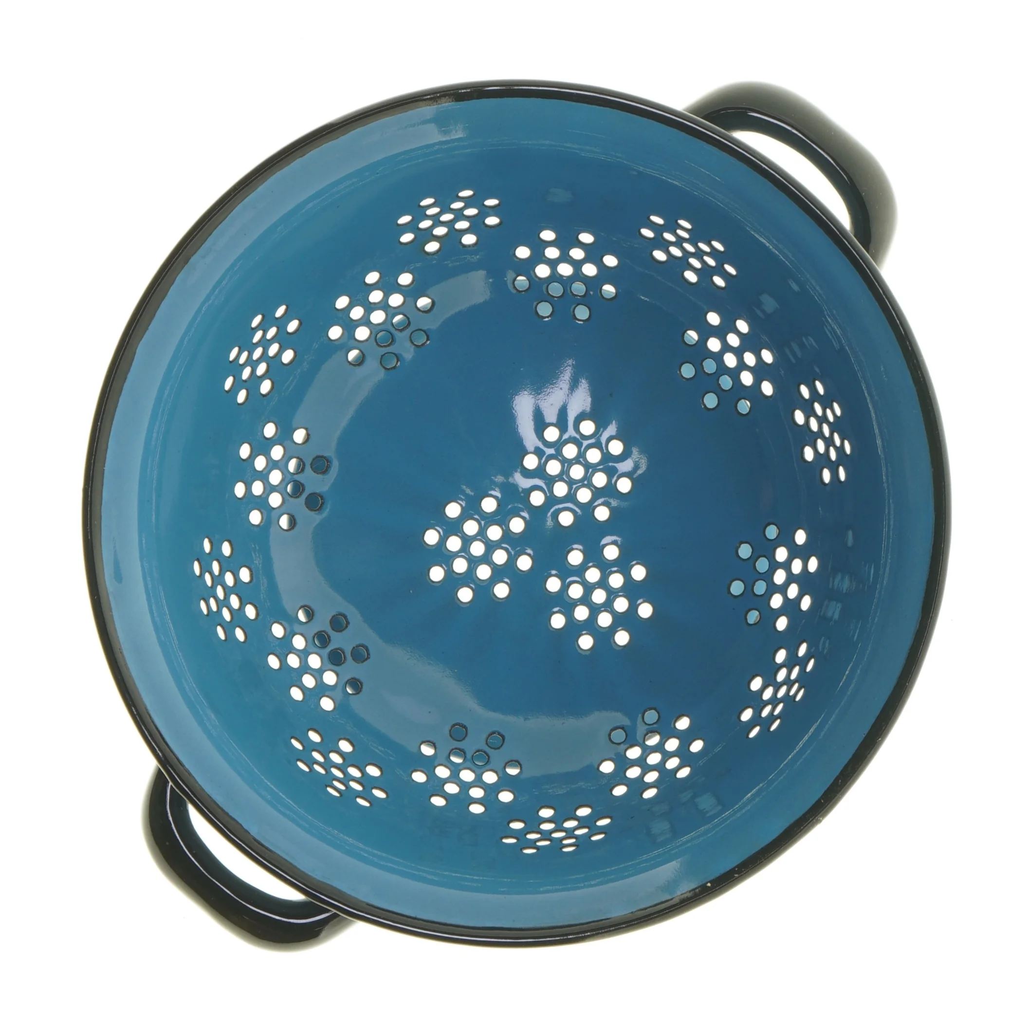 Blåt dørslag, emalje (str. Ø 21 cm)