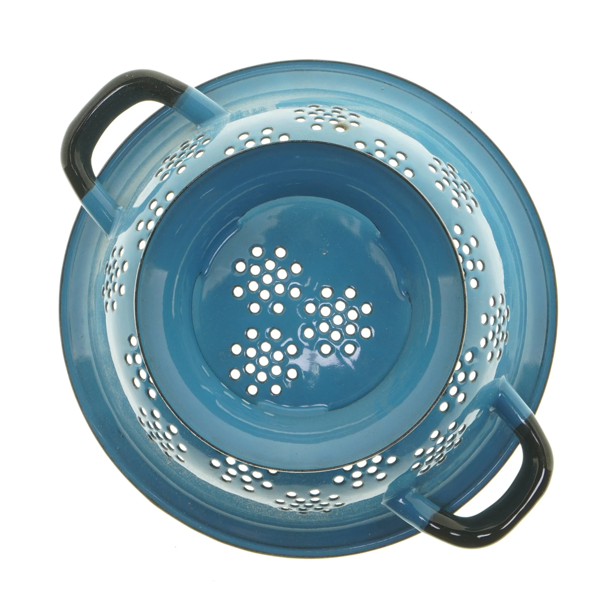 Blåt dørslag, emalje (str. Ø 21 cm)