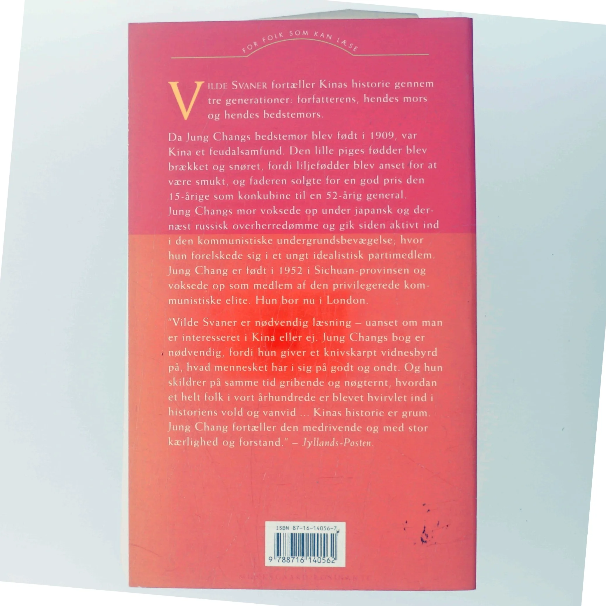 Vilde Svaner: Tre Dotre Af Kina af Jung Chang (Bog)