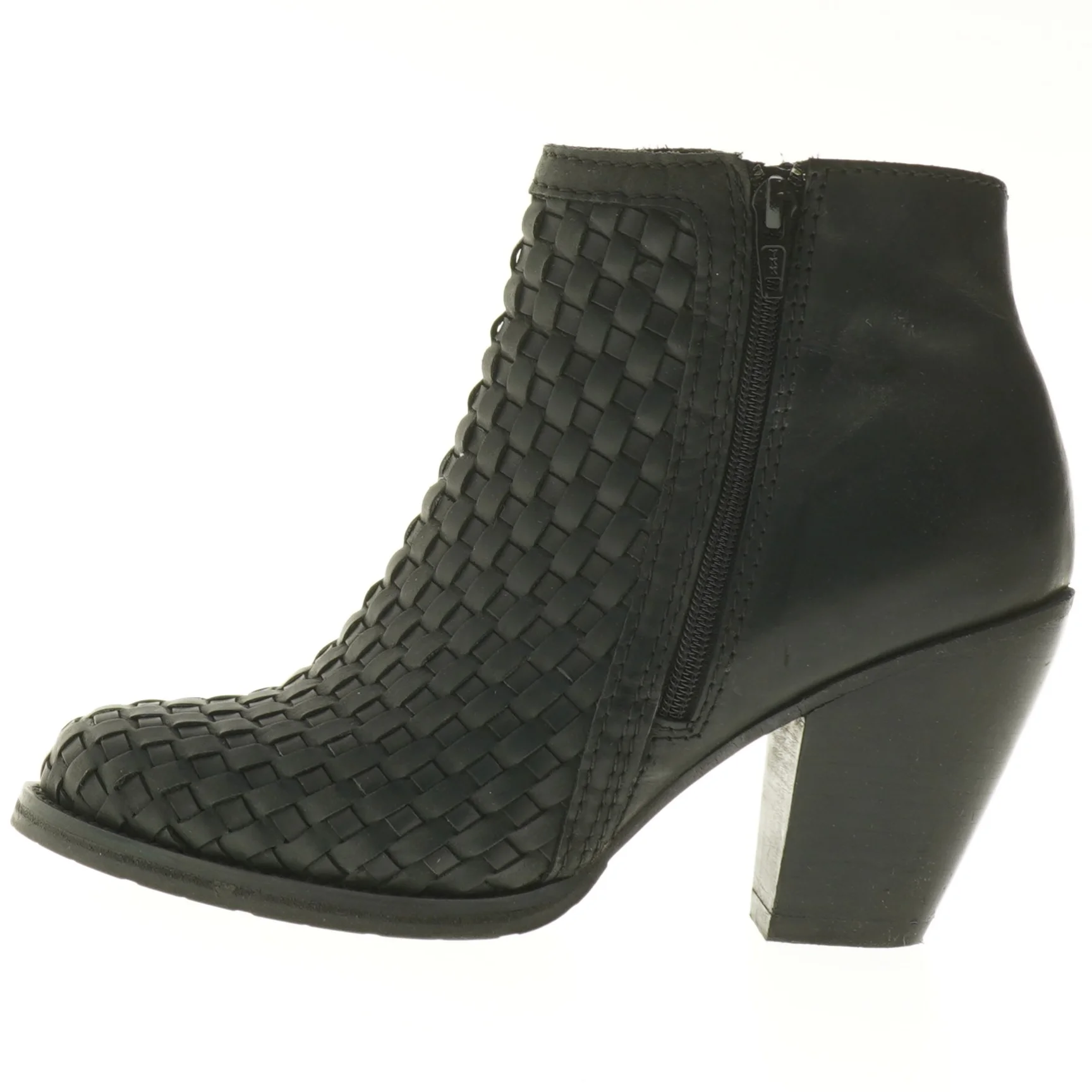 Sorte ankelstøvler med hæl fra Gardena (str. 39 )