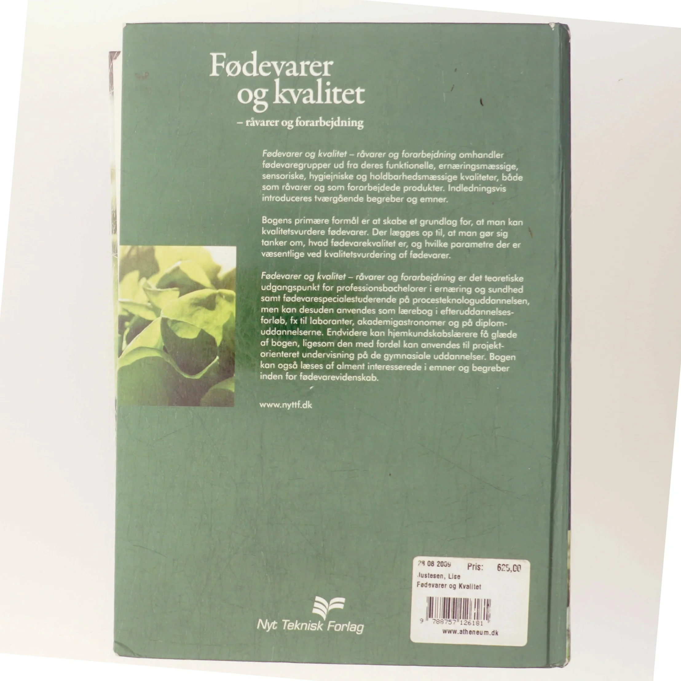 Fødevarer og kvalitet : råvarer og forarbejdning (Bog)