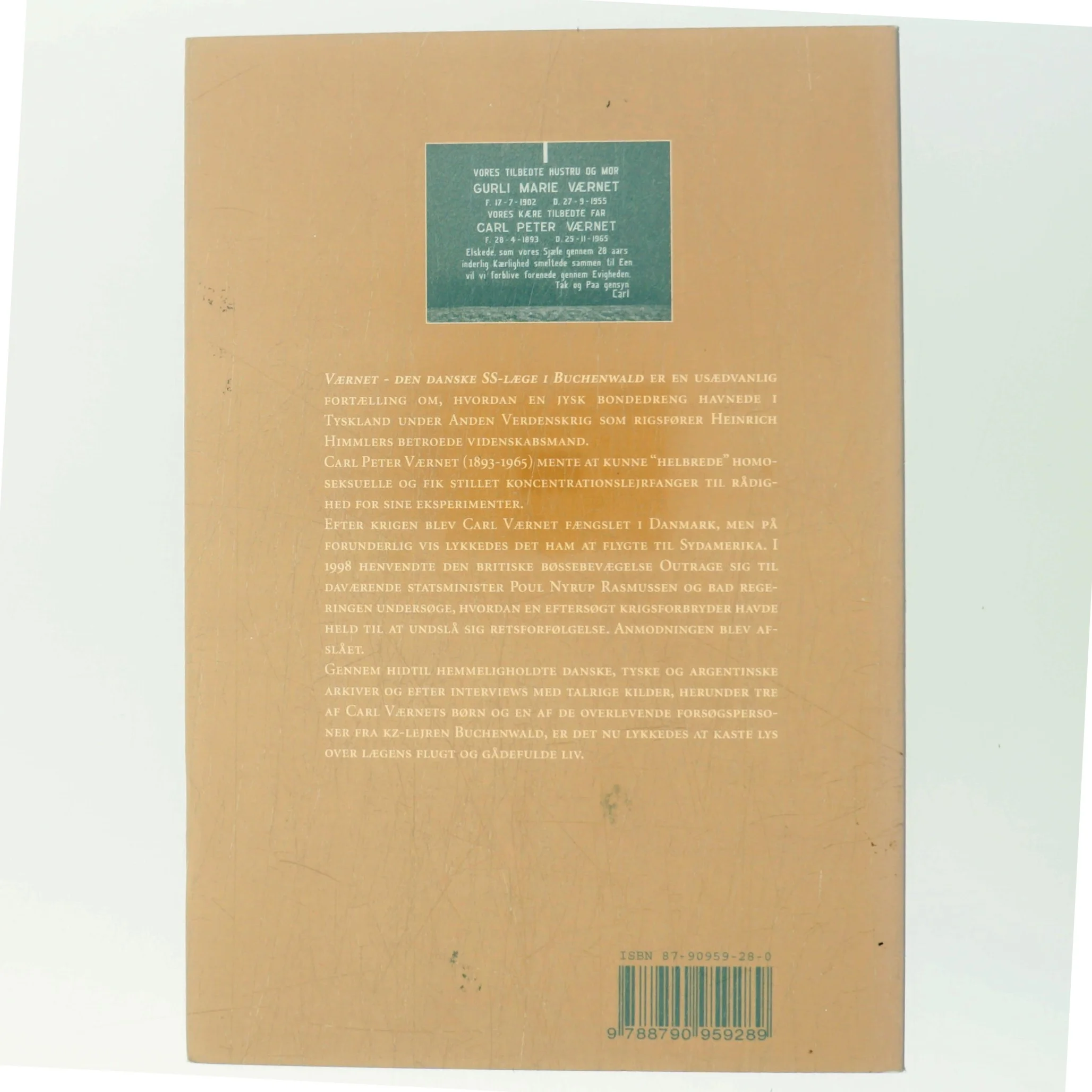 Værnet : den danske SS-læge i Buchenwald af Hans Davidsen-Nielsen (Bog)