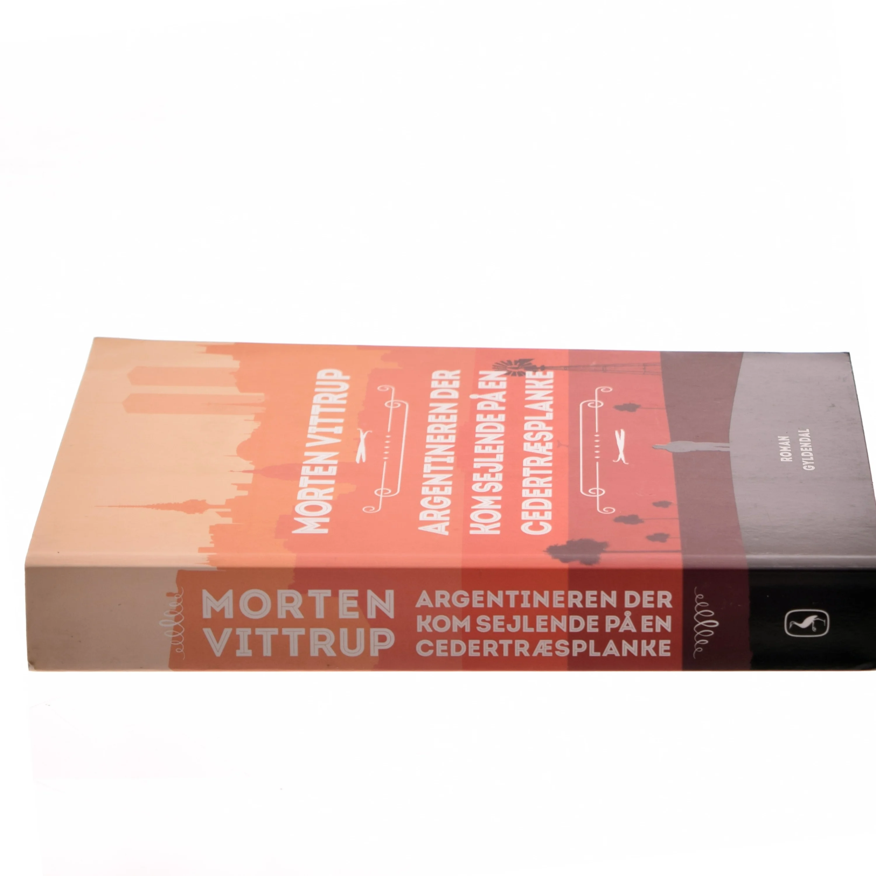 Argentineren der kom sejlende på en cedertræsplanke : roman af Morten Vittrup (f. 1983) (Bog)