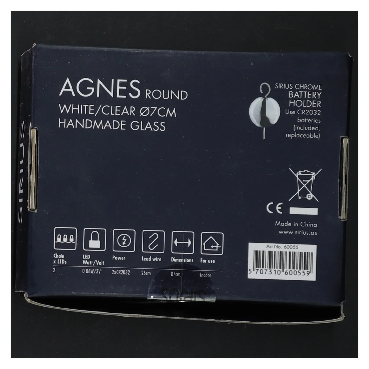 Sirius AGNES round LED lyspære fra Sirius (str. Ø 8 cm)