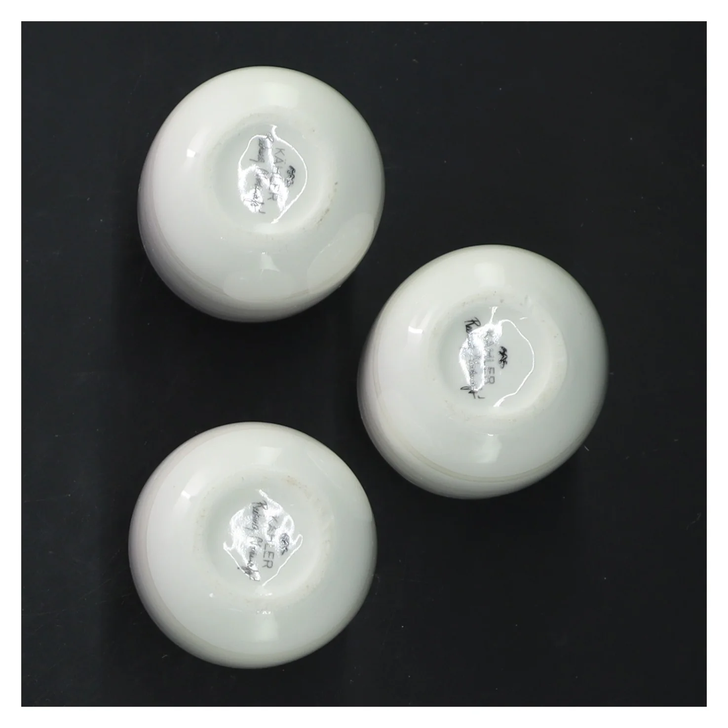 Sæt med tre vaser fra Kähler (str. 8 cm)