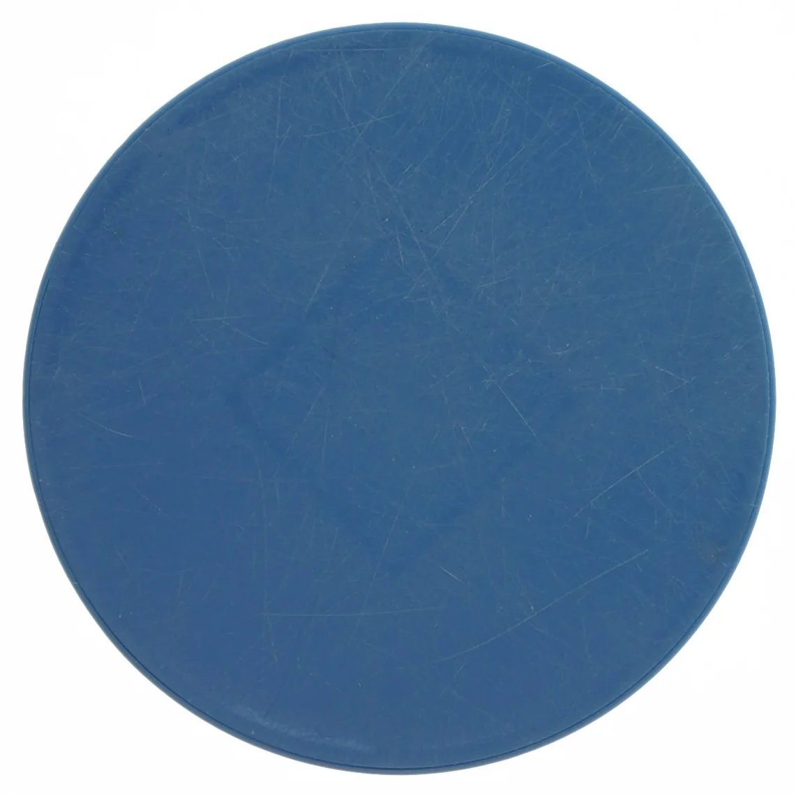 Blå musikdåse med rensdyrmotiv (str. Ø  12x16 cm)