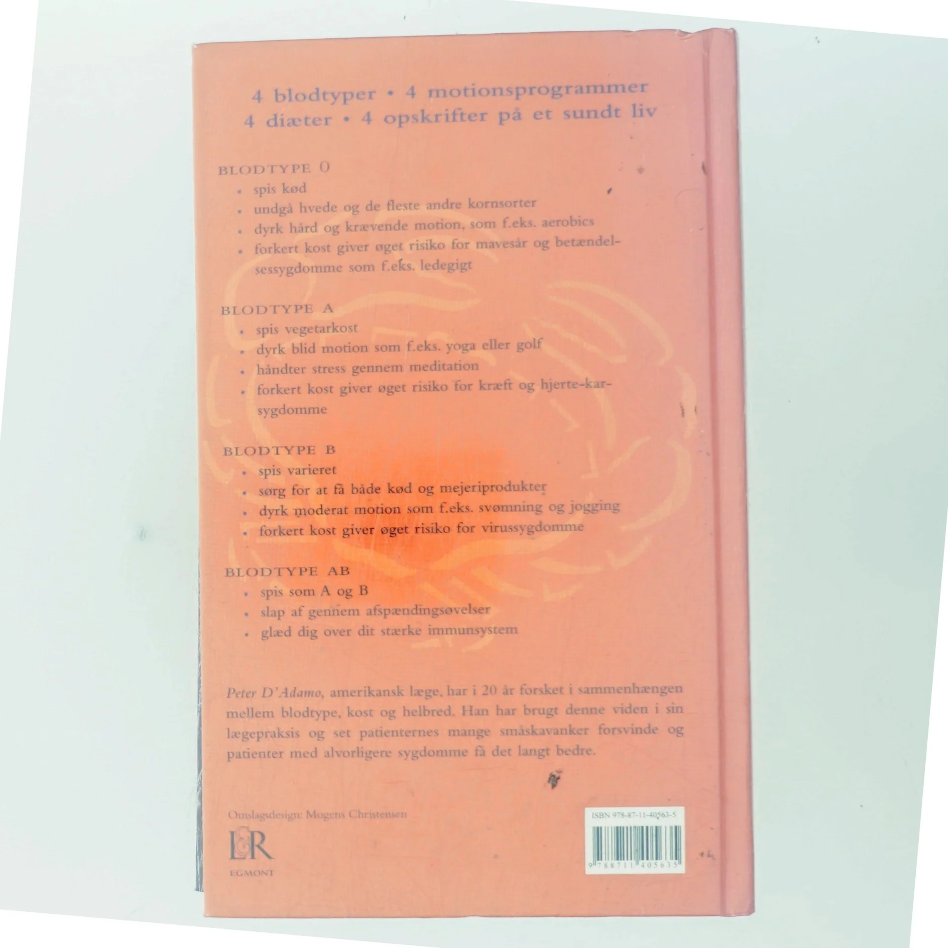 Spis efter din blodtype af Peter J. D'Adamo (Bog)