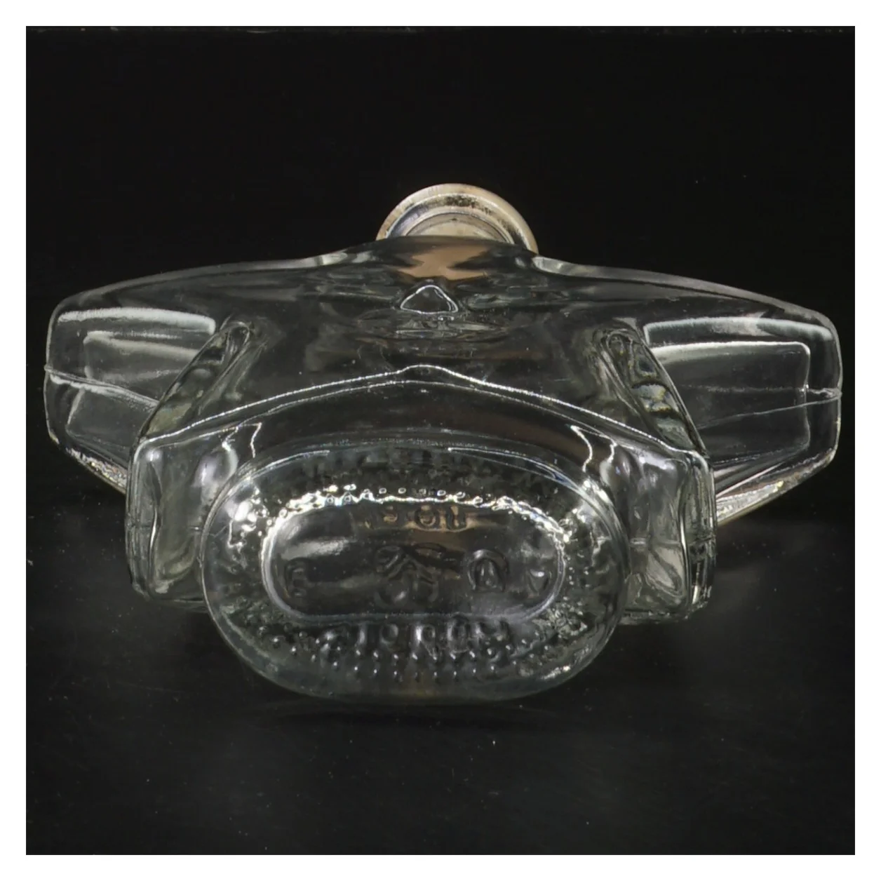 Stjerneformet glasflaske med kork (str. 18,5x13,5 cm)